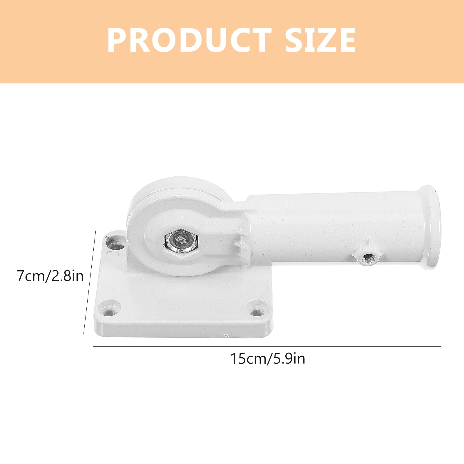 SWETRACE 2Pcs Adjustable Flag Pole Clamp for Truck and Outdoor Use 15x7cm - Image 2