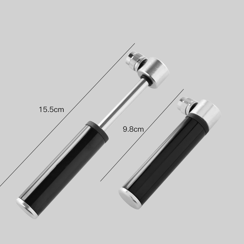SWETRACE 1Set Black Mini Bicycle Air Pump Portable Design for Cycling and Outdoor Activities 4.7*2.9in - Image 2