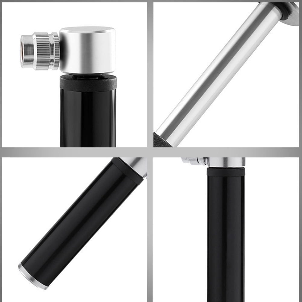 SWETRACE 1Set Black Mini Bicycle Air Pump Portable Design for Cycling and Outdoor Activities 4.7*2.9in - Image 3