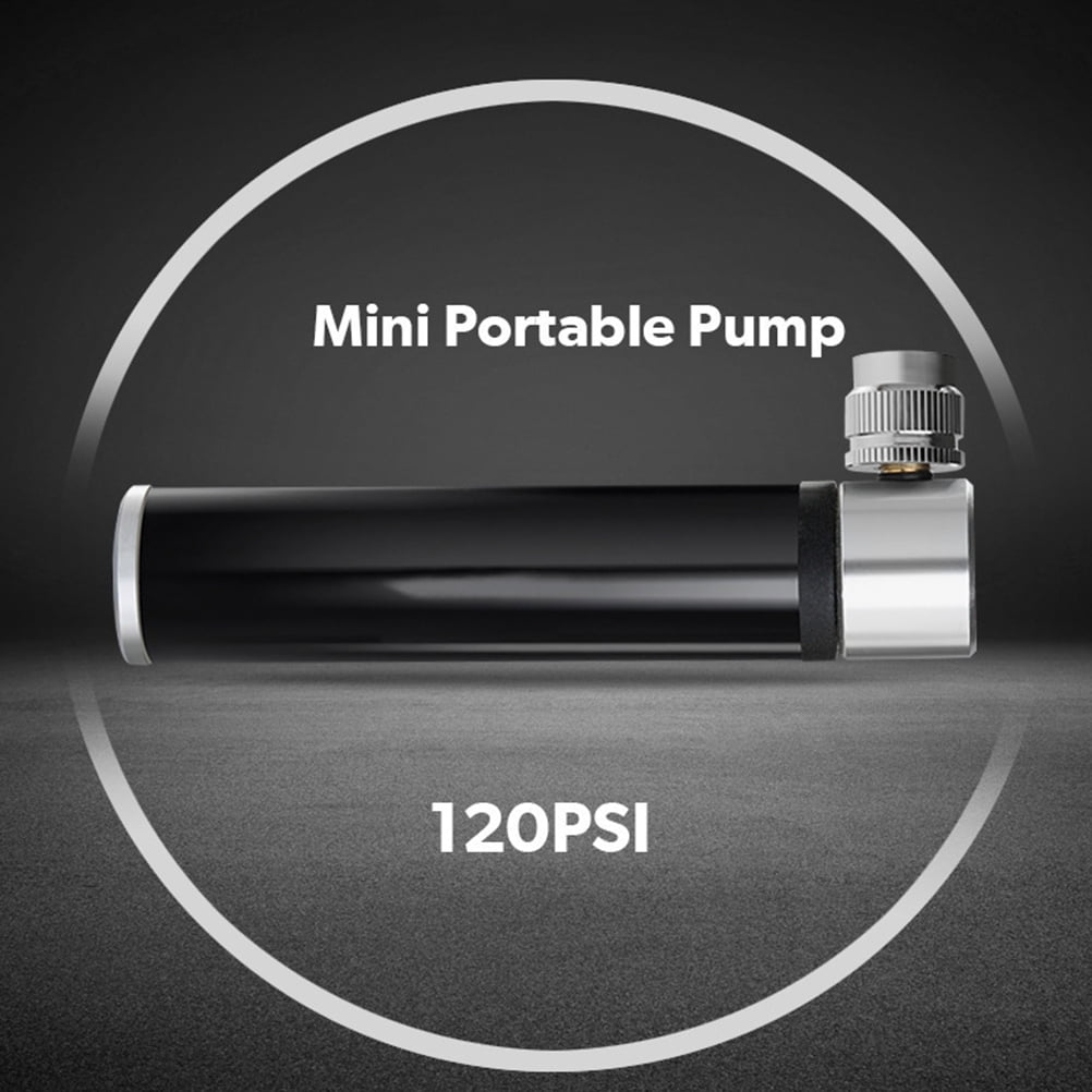 SWETRACE 1Set Black Mini Bicycle Air Pump Portable Design for Cycling and Outdoor Activities 4.7*2.9in - Image 7