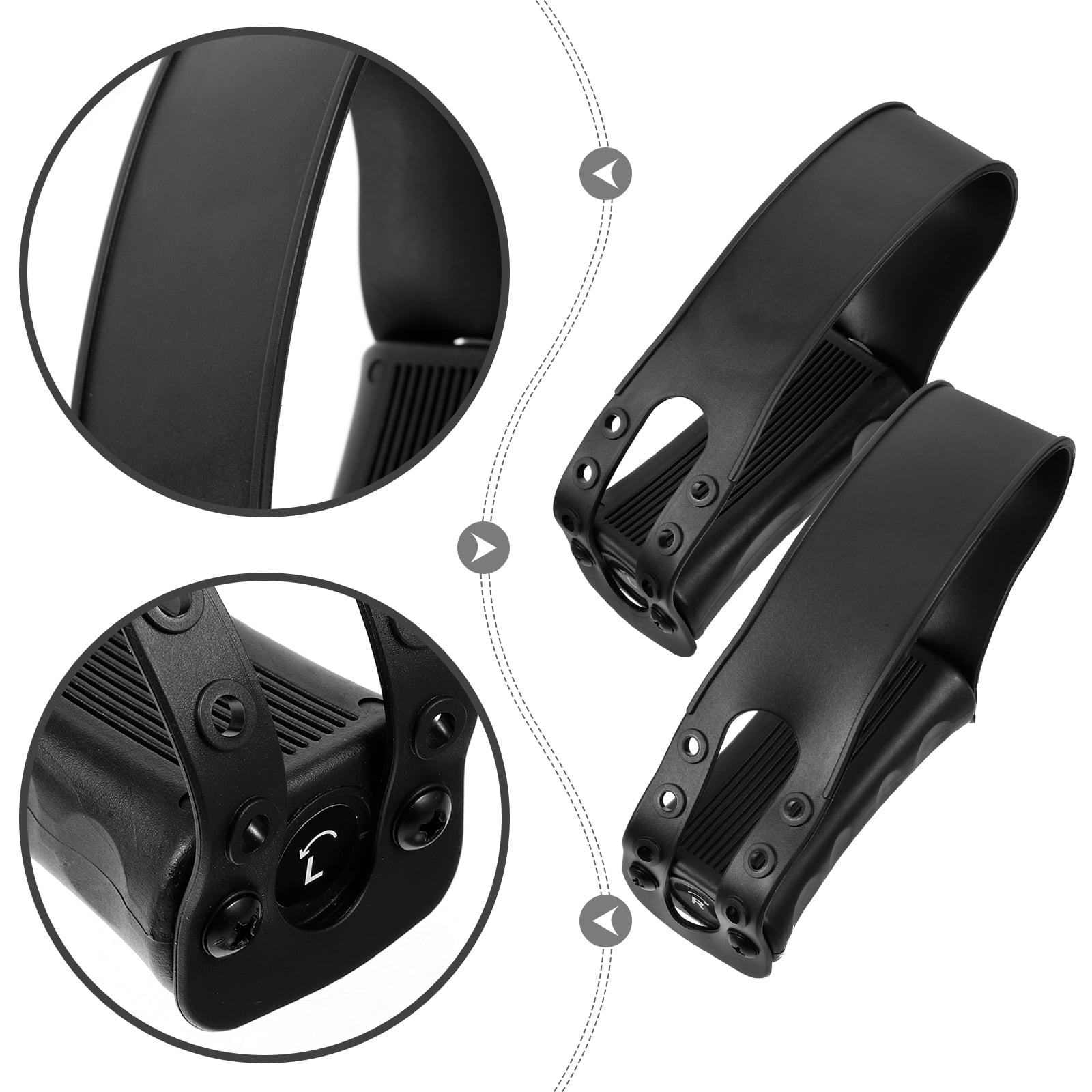 SWETRACE 1 Pair Mini Design Exercise Bike Pedals with Straps for Adult Athletes - Image 8