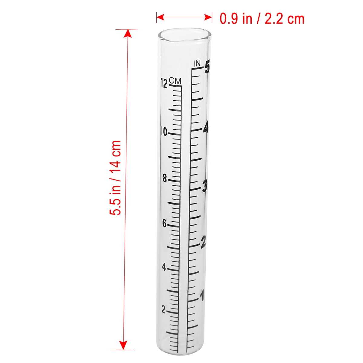 SWETRACE Flat Bottomed Gauge Test Tube With Scale For Weather Measurement Design For Farming And Climate Research - Image 2