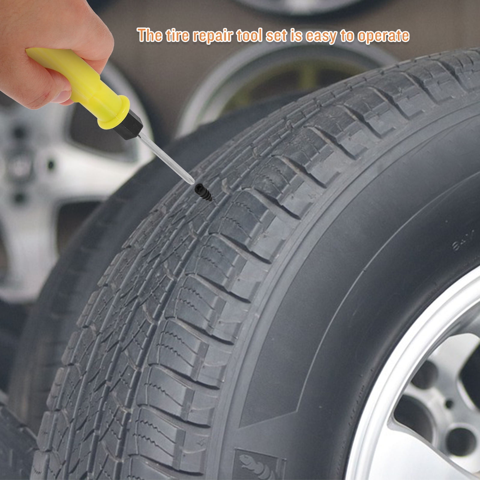 SWETRACE Car Wheel Puncture Repair Screws 1 Set with Iron and Rubber for Tires - Image 2