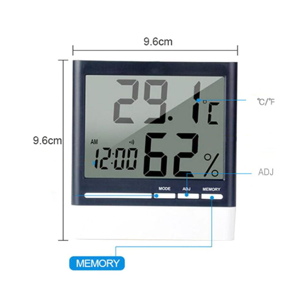 SWETRACE Compact Digital Humidity Meter 1Pcs For Office Use 9.6x9.6x2.4in - Image 3