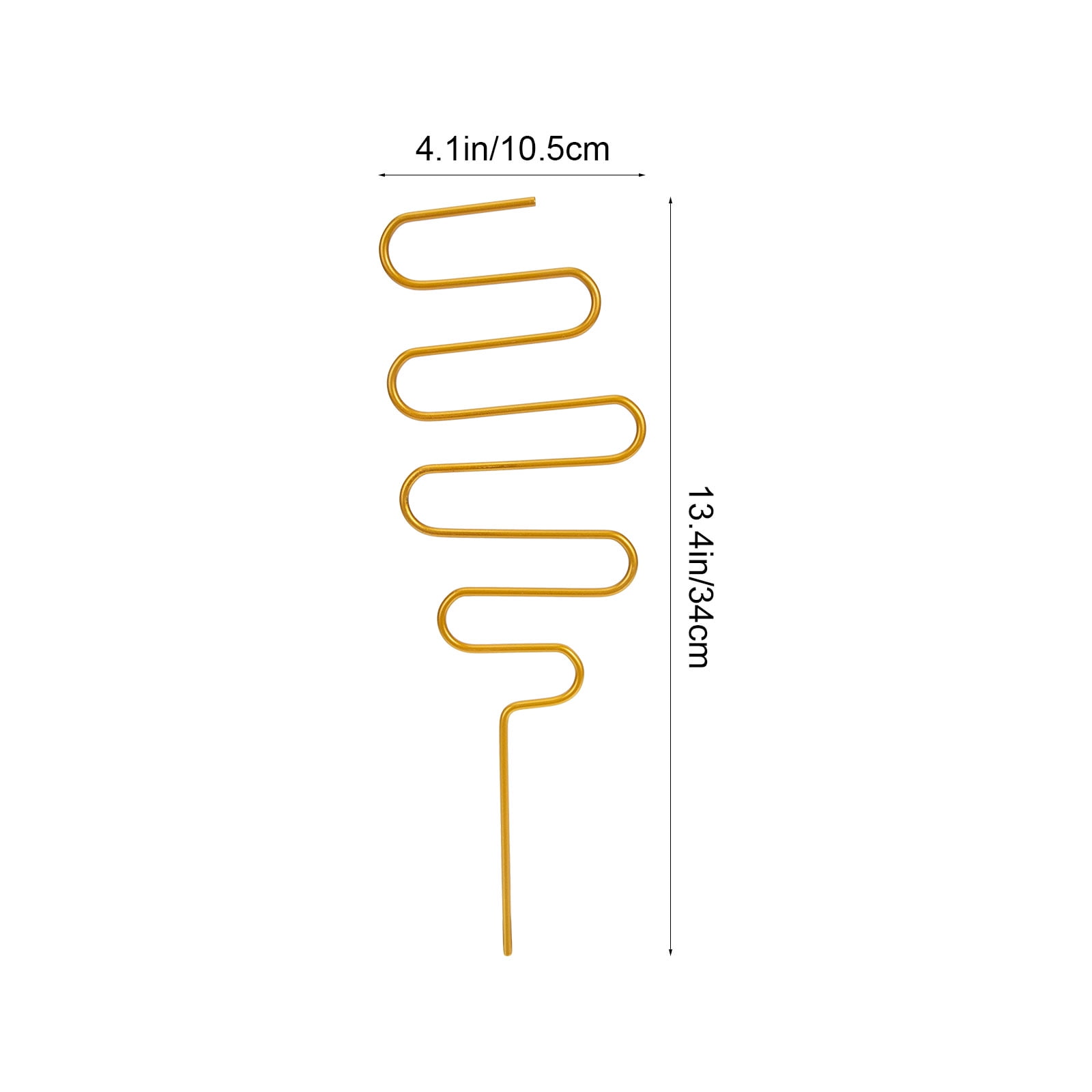 SWETRACE 2Pcs Curved Shape Iron Garden Trellis for Indoor Potted Plants Home Decorative Support 13.4x4.1in - Image 2