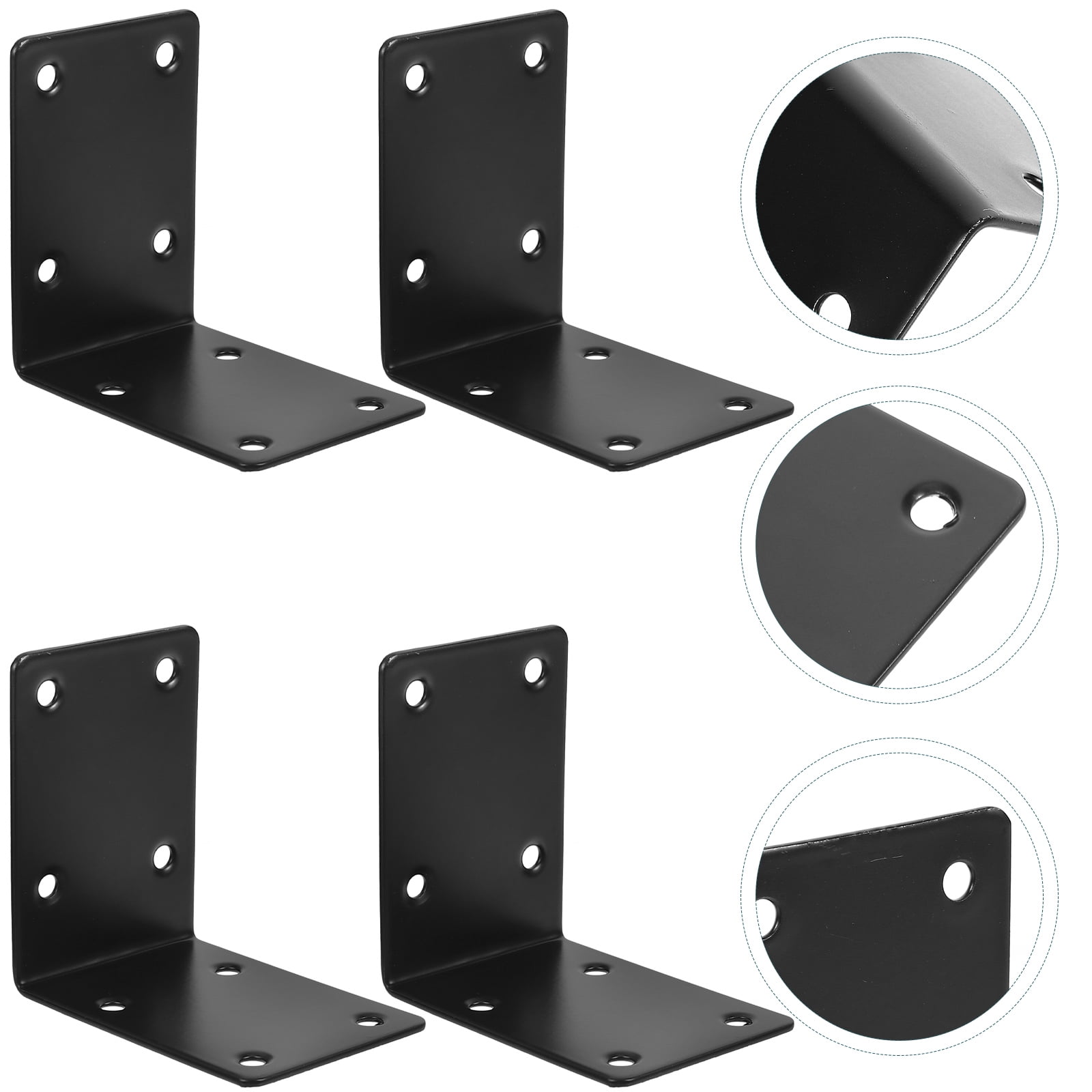 SWETRACE 4Pcs Decorative L Brackets for Railing Right Angle and Shelf Support - Image 1