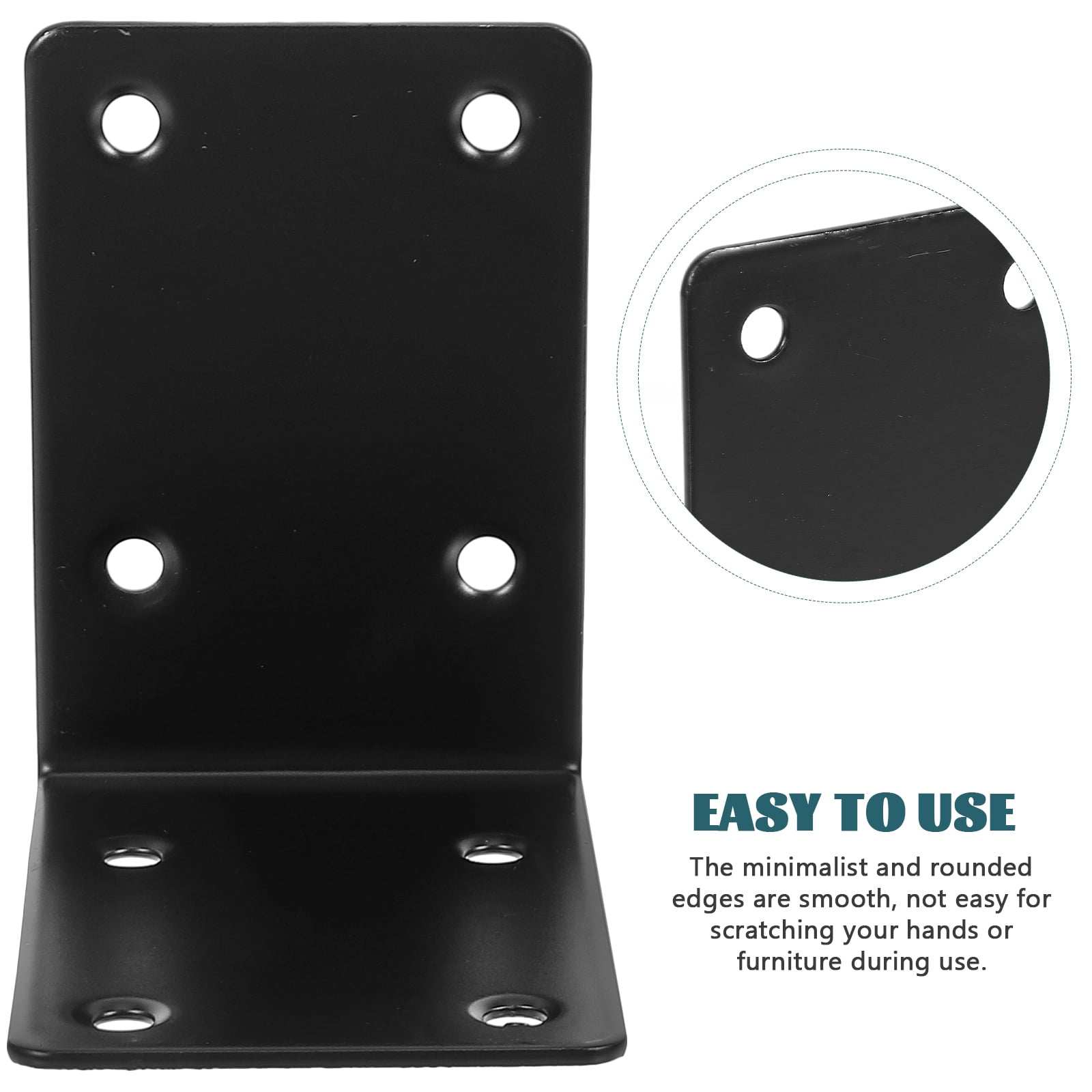 SWETRACE 4Pcs Decorative L Brackets for Railing Right Angle and Shelf Support - Image 8