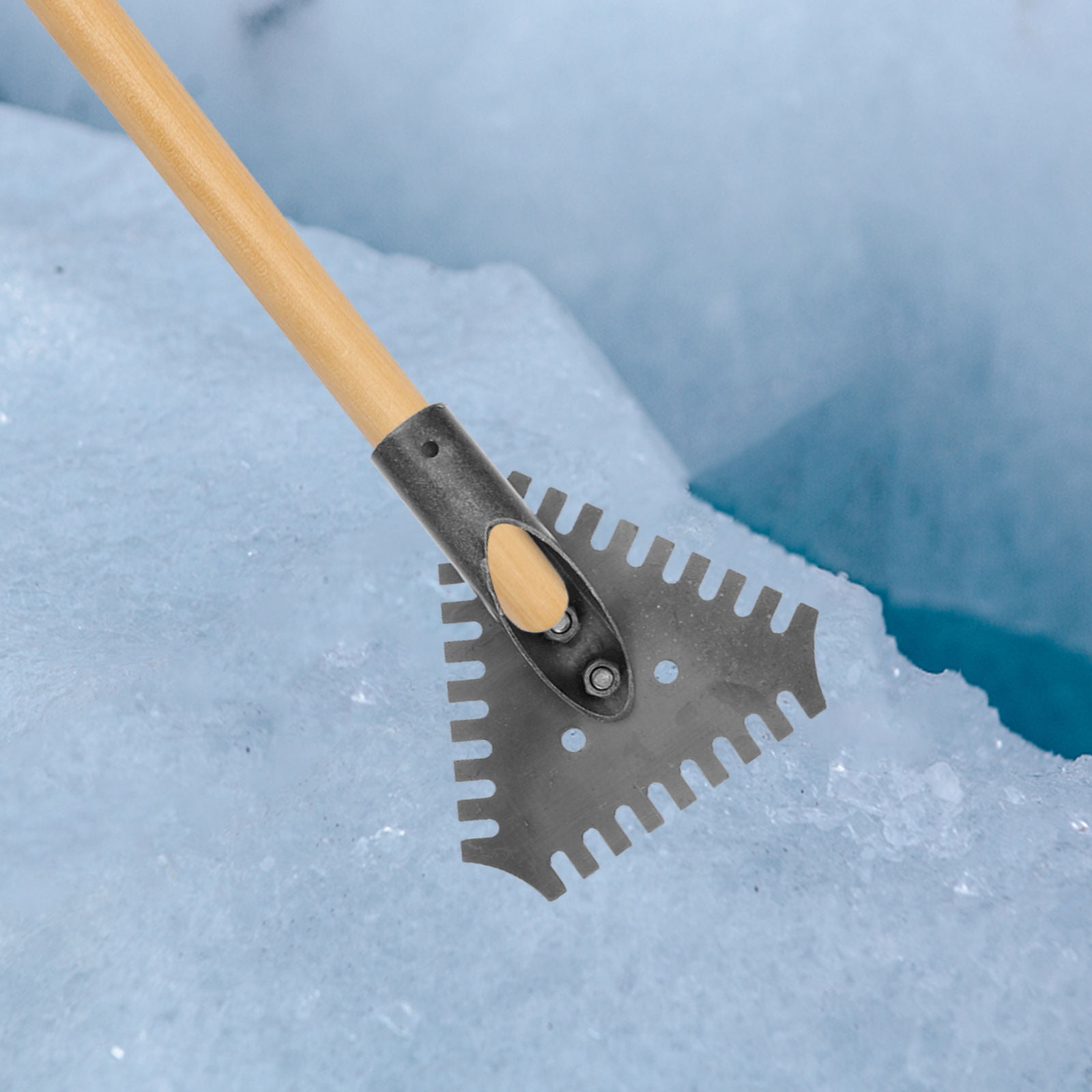 SWETRACE 1Pack Metal Ice Chopper Tool Heavy Duty Frost Removal for Household Winter .07X6.68X1.97in - Image 8