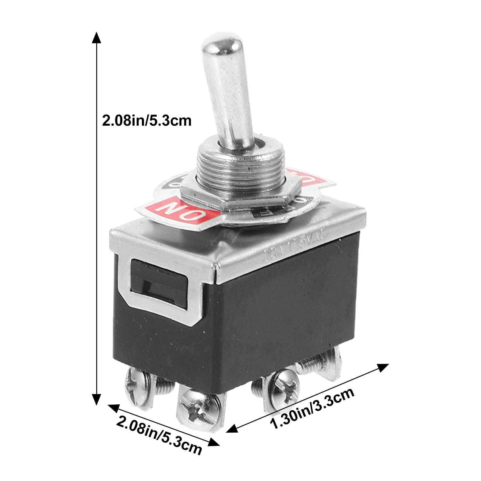 SWETRACE Red Protective Cover Switch 203A Heavy Duty Toggle Switch Metal 1 Set - Image 2
