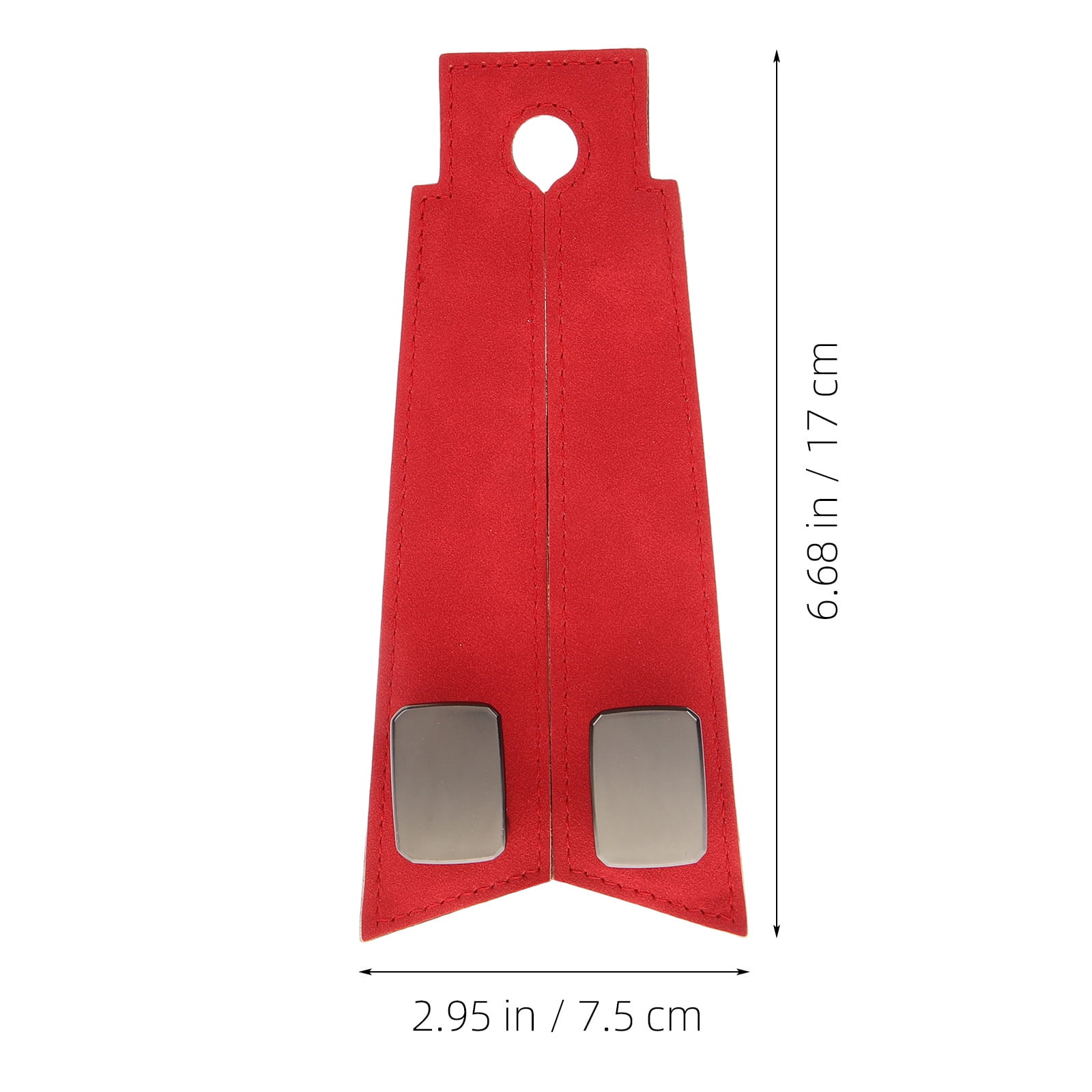 SWETRACE 1Set Red Pu Iron Car Seat Hook for Vehicle Interior Accessories with Luxury Fashionable Design 11.8x3x0.9in - Image 2