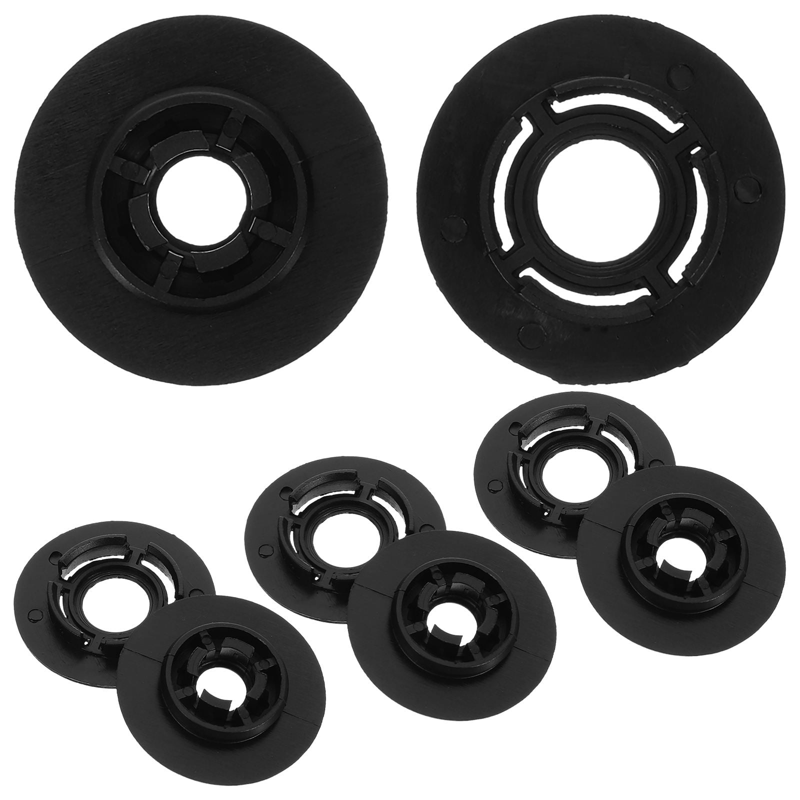 SWETRACE 4Pcs Car Accessories Floor Mat Clips Black Plastic Clips for Vehicle 1.57X1.57X0.28in - Image 4