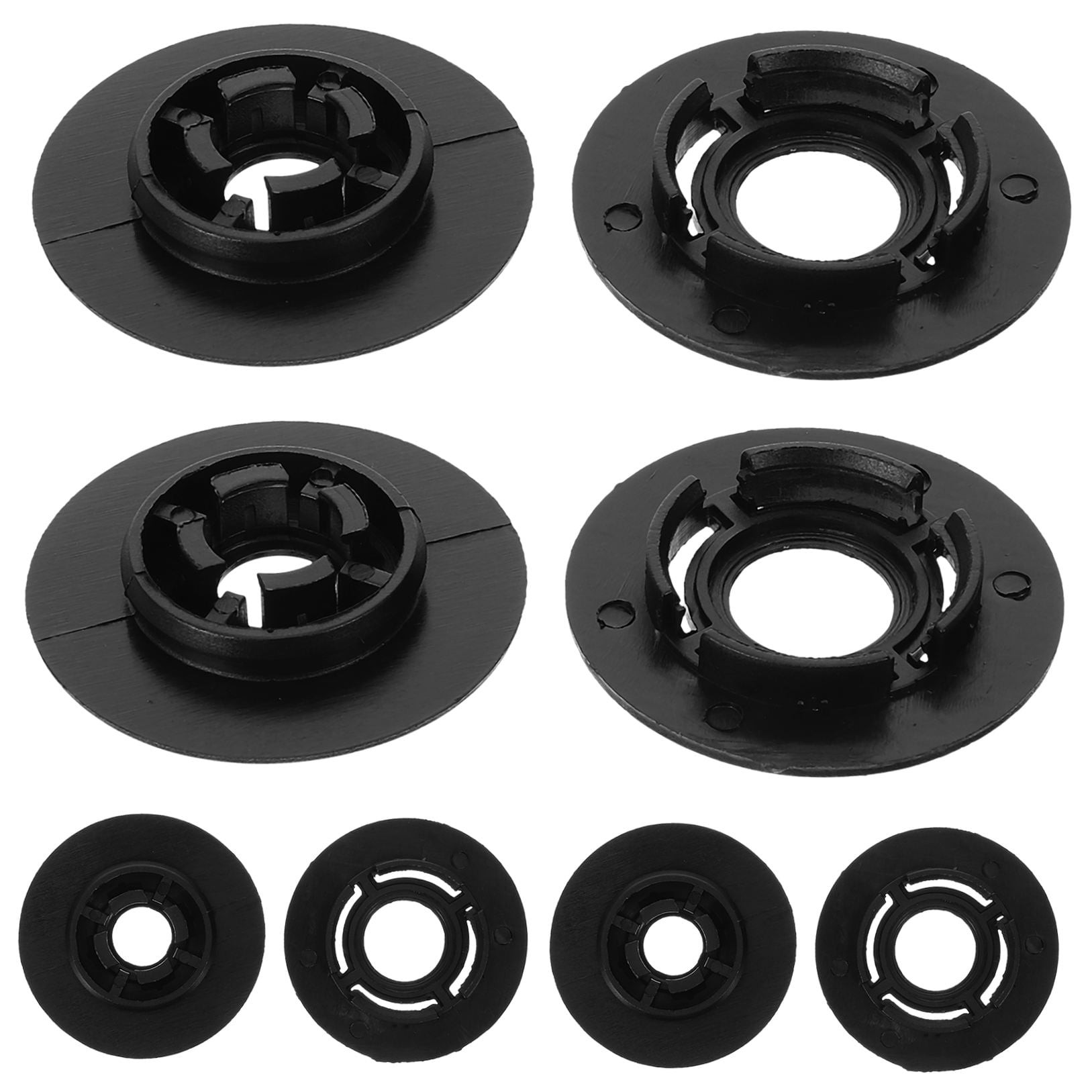 SWETRACE 4Pcs Car Accessories Floor Mat Clips Black Plastic Clips for Vehicle 1.57X1.57X0.28in - Image 5