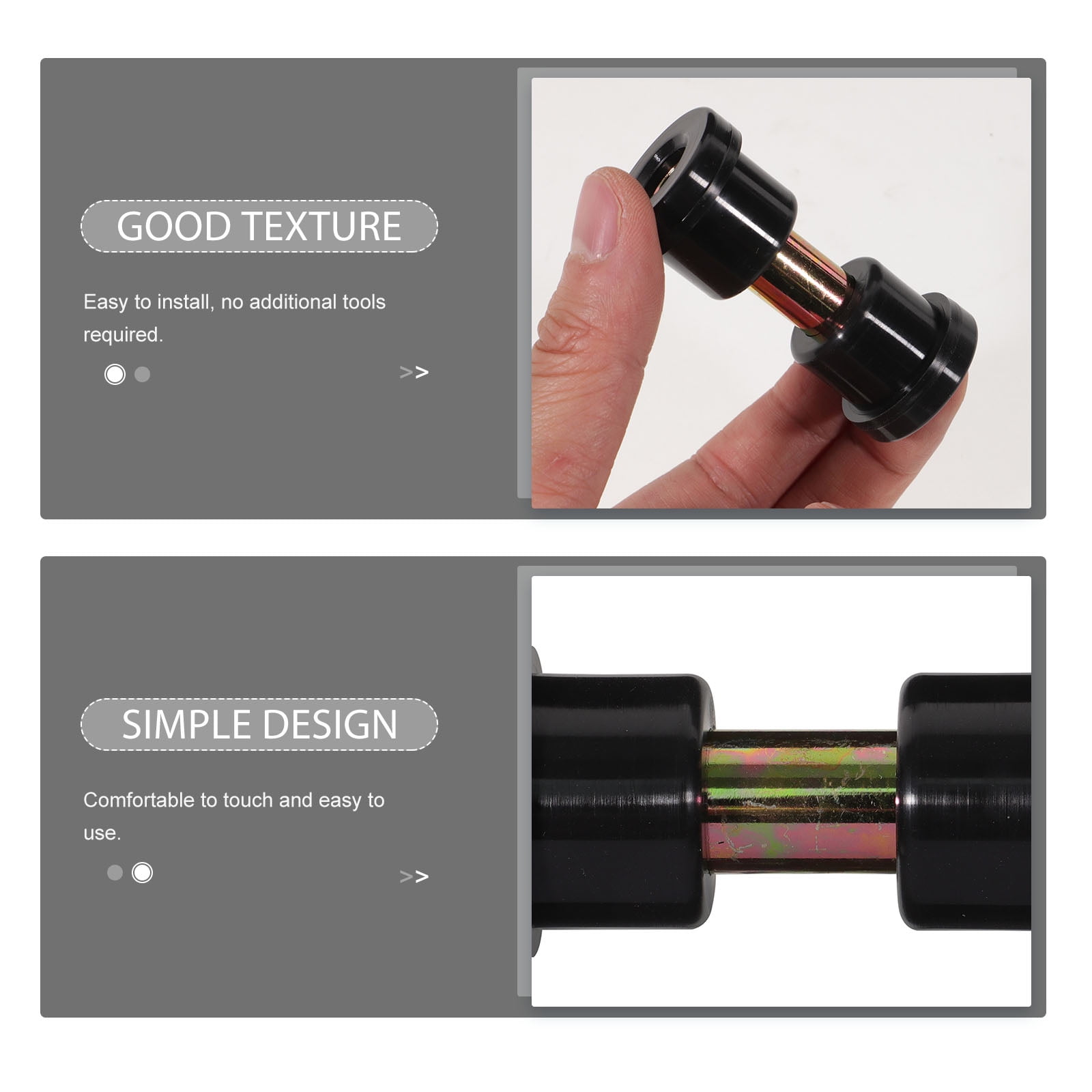 SWETRACE Golf Cart Bushing Kit 8Pcs Iron Rubber Heat Treatment Precise Processing Stable - Image 3