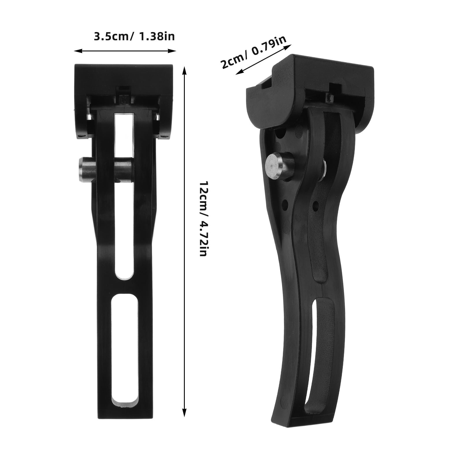 SWETRACE 1Pack Truck Bed Cover Clamp T-Bolt Buckle Black Aluminum Plastic for Secure Attachment 4.7x1.4x0.8in - Image 2