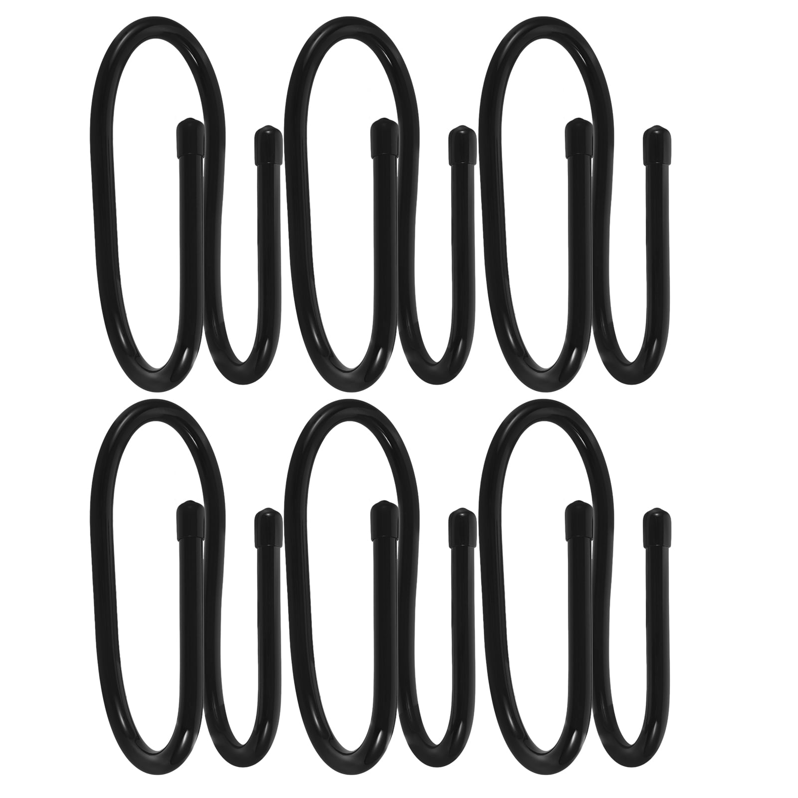 SWETRACE 6Pcs Sturdy Black Plastic Hooks for Pool Fence and Equipment 5.7x2.6x2.2in - Image 3