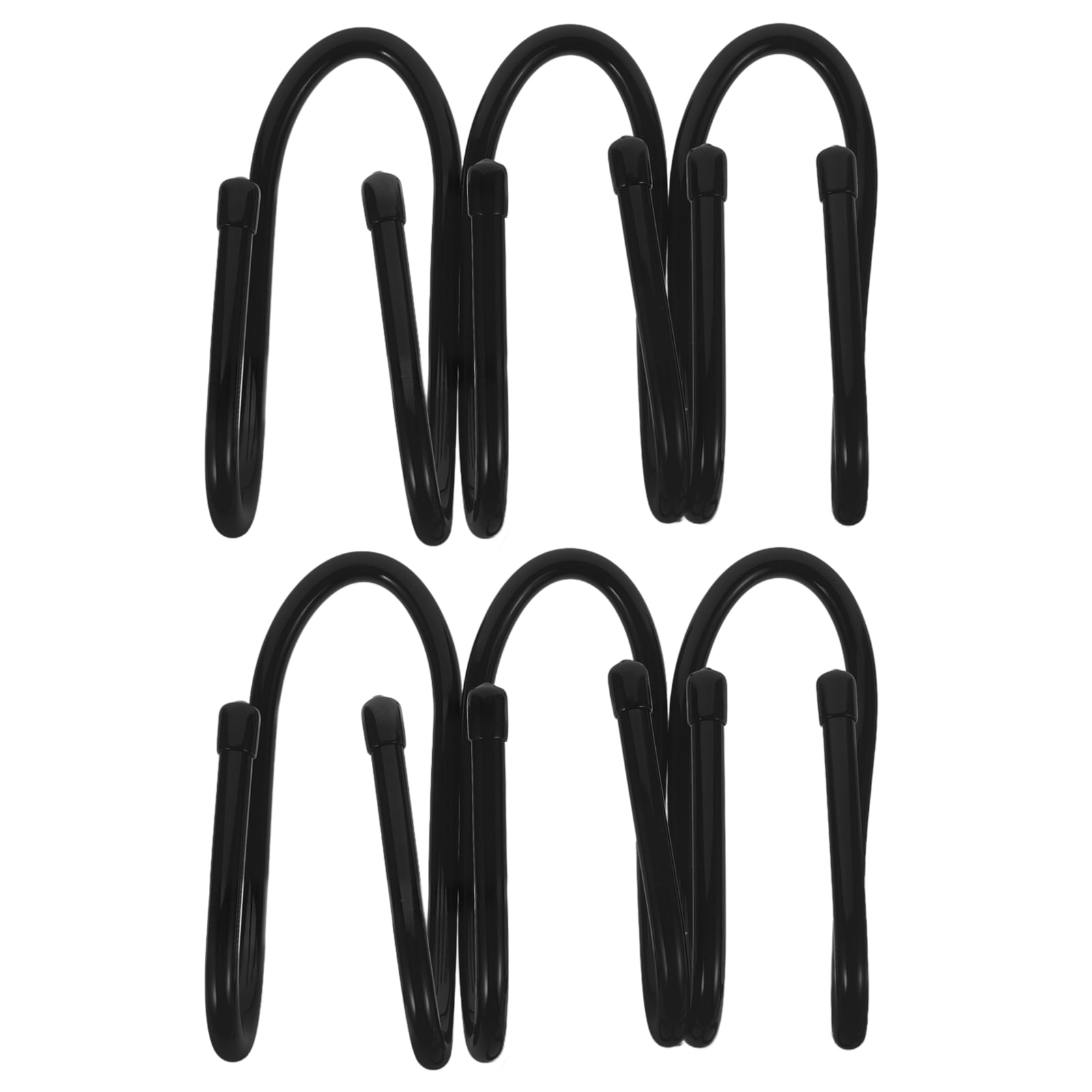 SWETRACE 6Pcs Sturdy Black Plastic Hooks for Pool Fence and Equipment 5.7x2.6x2.2in - Image 6