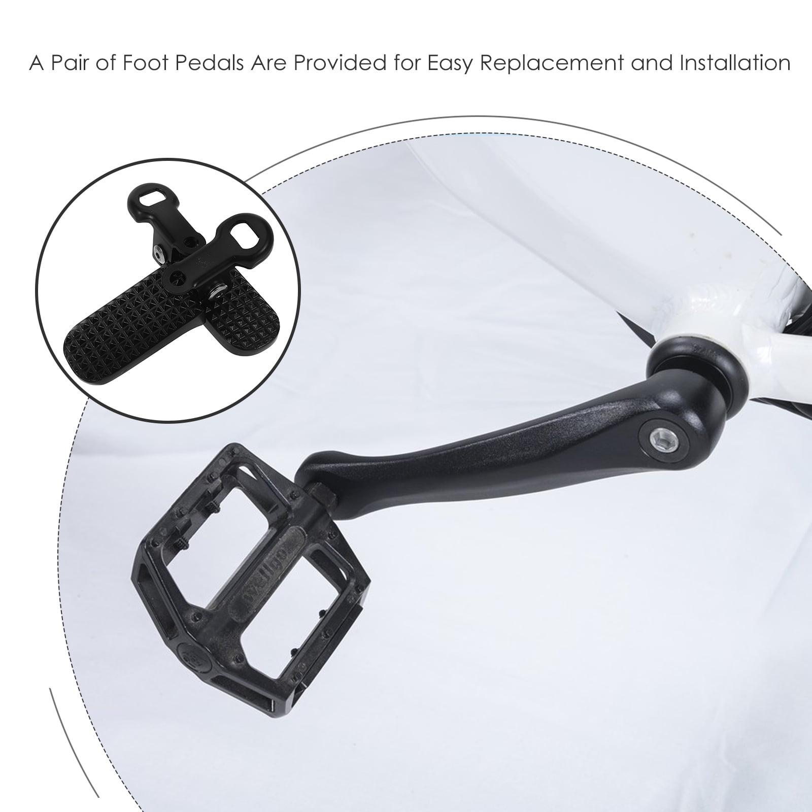 SWETRACE 1 Pair Metal Peg Pedal Non Slip Foldable Aluminium Iron For Cyclists Outdoor Riding - Image 7