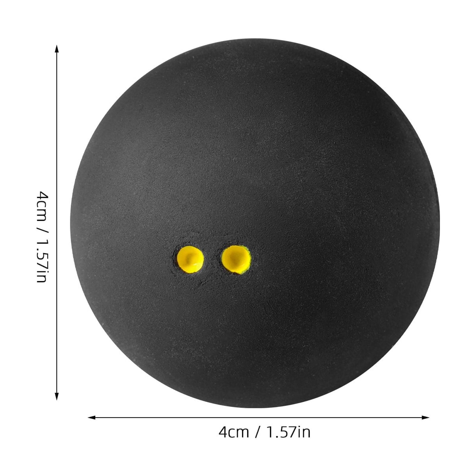 SWETRACE Small Squash Ball Black Rubber 1Set 1.6In - Image 2