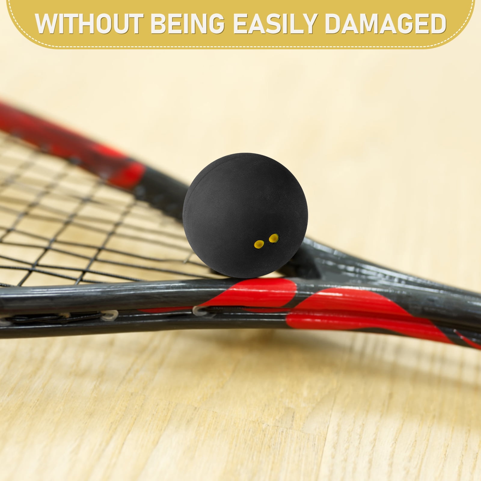 SWETRACE Small Squash Ball Black Rubber 1Set 1.6In - Image 6