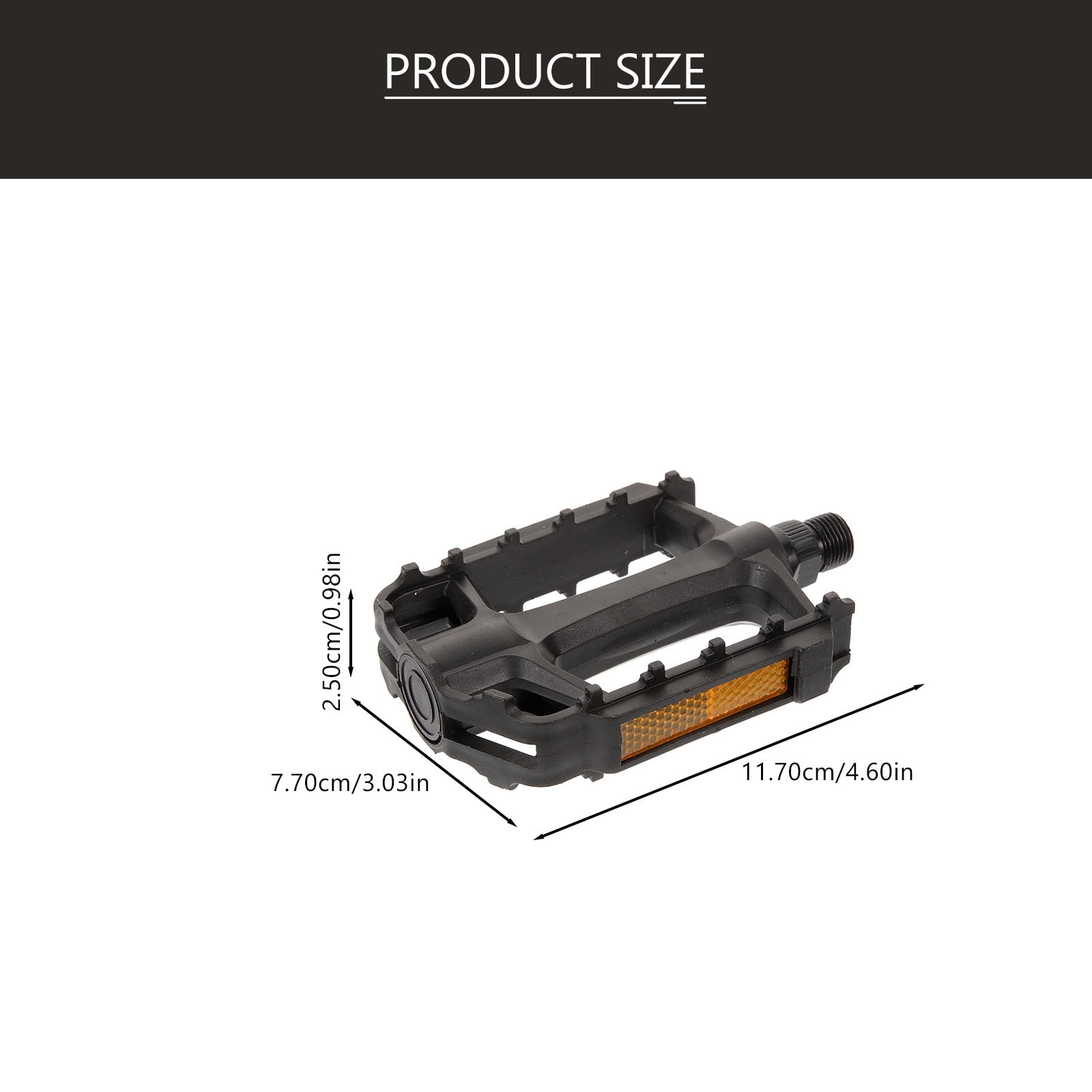 SWETRACE 2Pcs Flat Bike Pedals Carbon Steel Replacement for Road and Mountain Bikes Black - Image 2