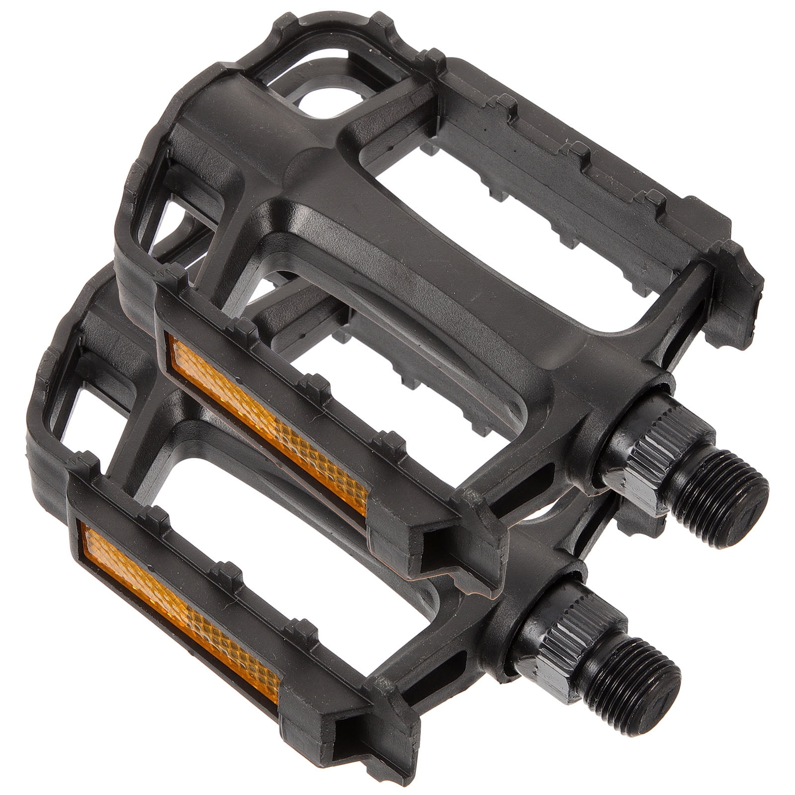 SWETRACE 2Pcs Flat Bike Pedals Carbon Steel Replacement for Road and Mountain Bikes Black - Image 4