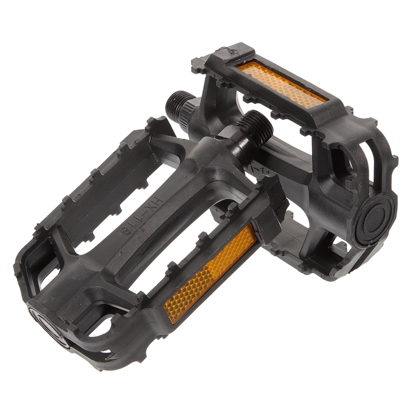 SWETRACE 2Pcs Flat Bike Pedals Carbon Steel Replacement for Road and Mountain Bikes Black - Image 5