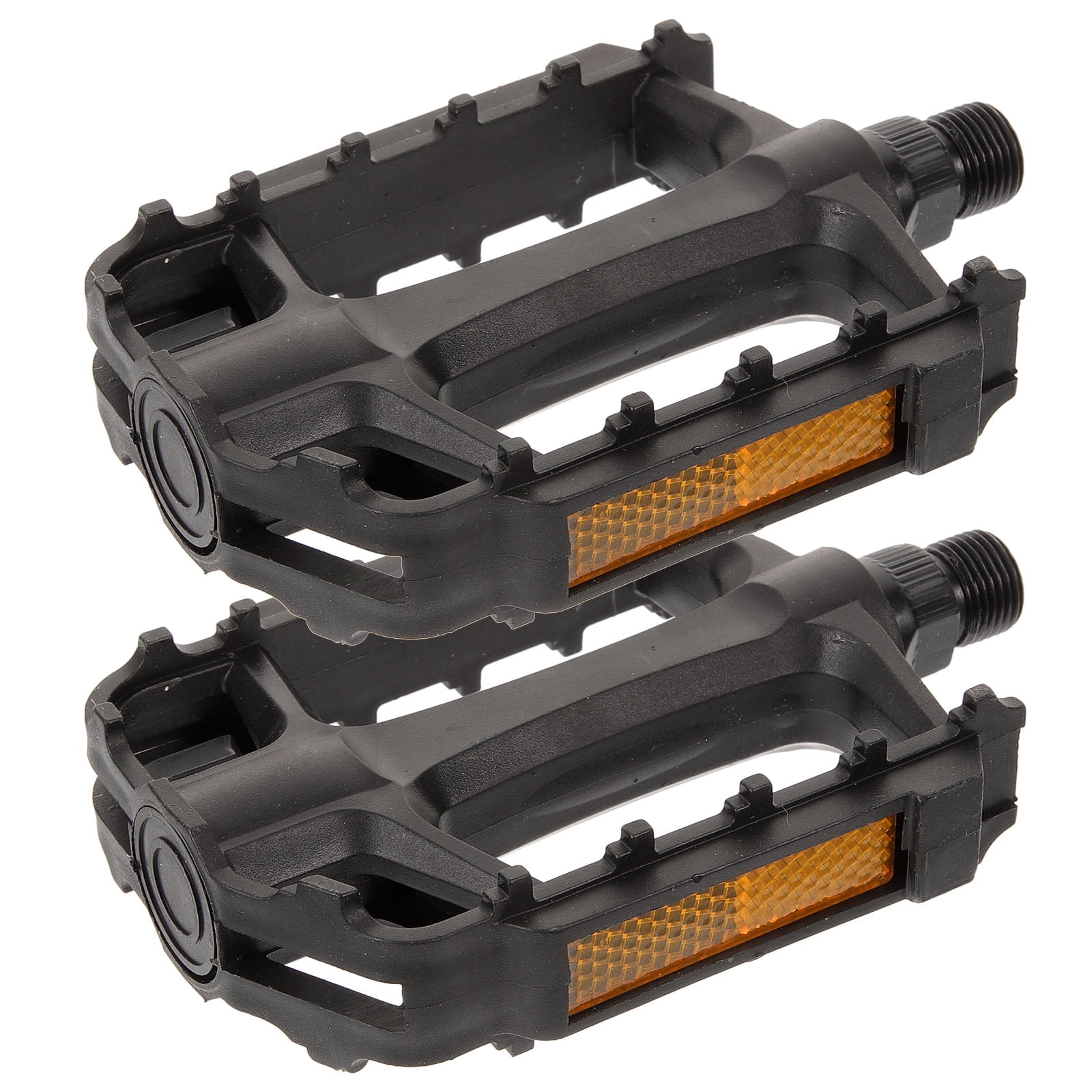 SWETRACE 2Pcs Flat Bike Pedals Carbon Steel Replacement for Road and Mountain Bikes Black - Image 7