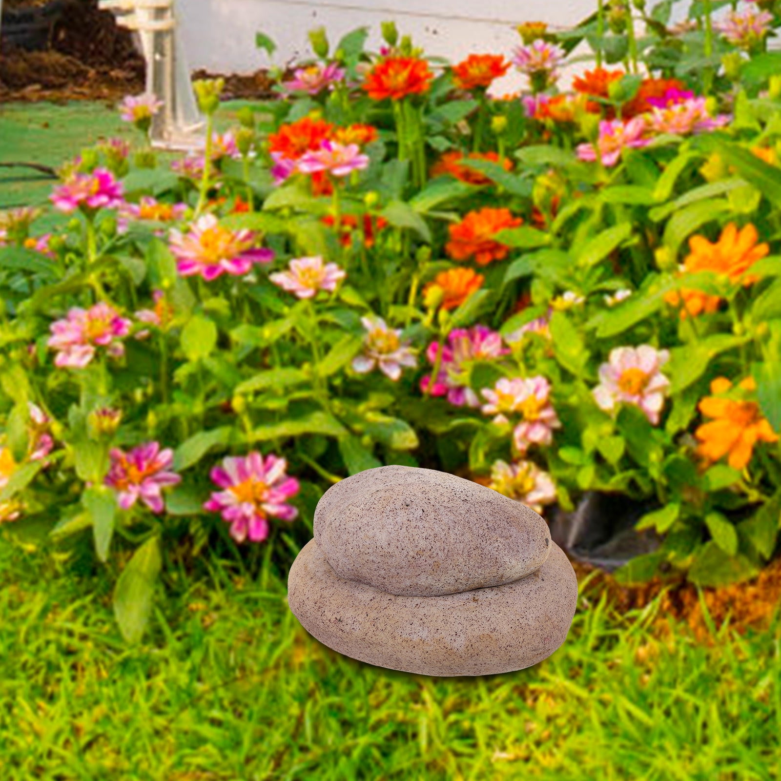 SWETRACE Garden Key Hider 1Pcs in Light Grey Resin with Hidden Security for Adults and Home Decoration - Image 3