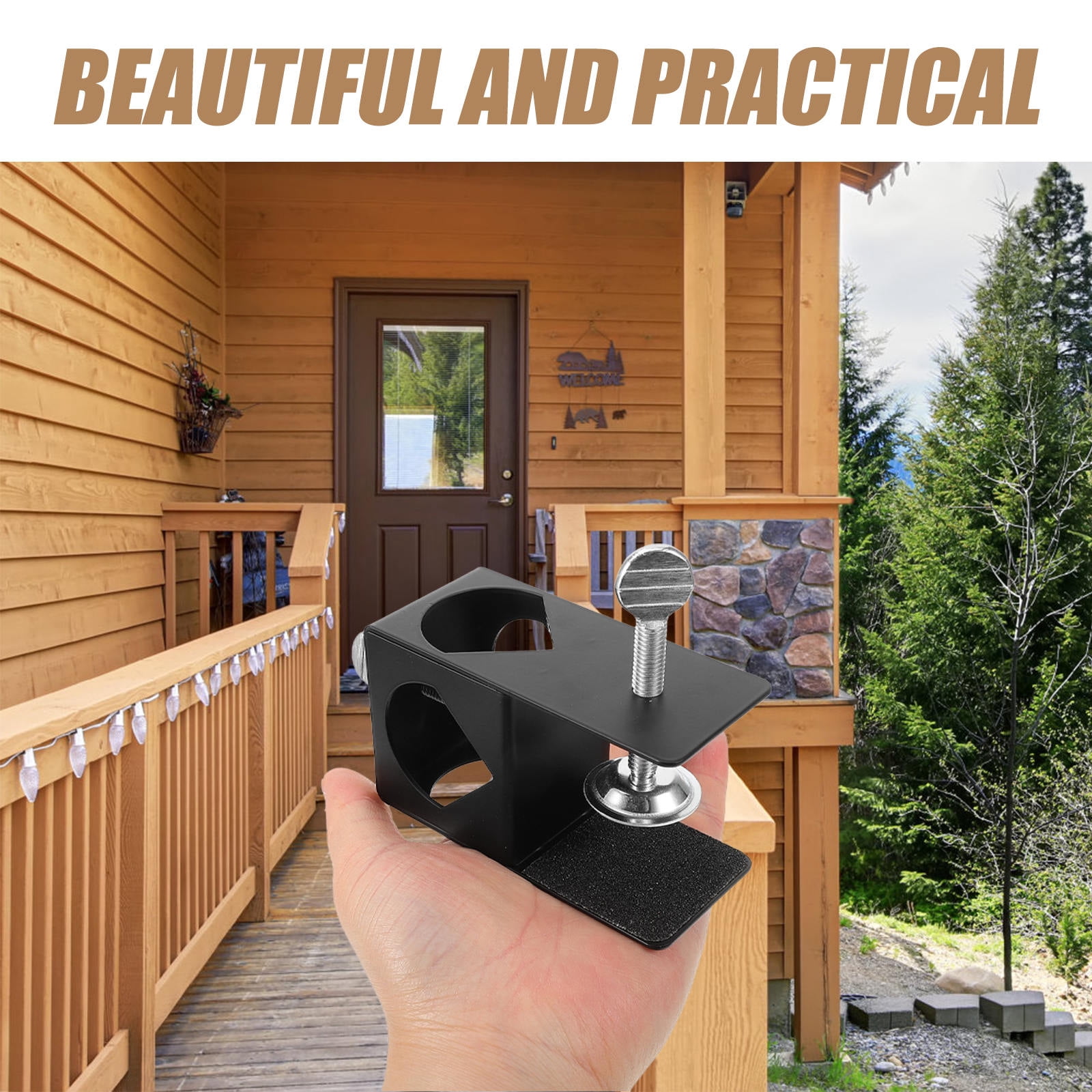 SWETRACE Outdoor Clamp Bracket Metal Torch Mount 1Pack - Image 8