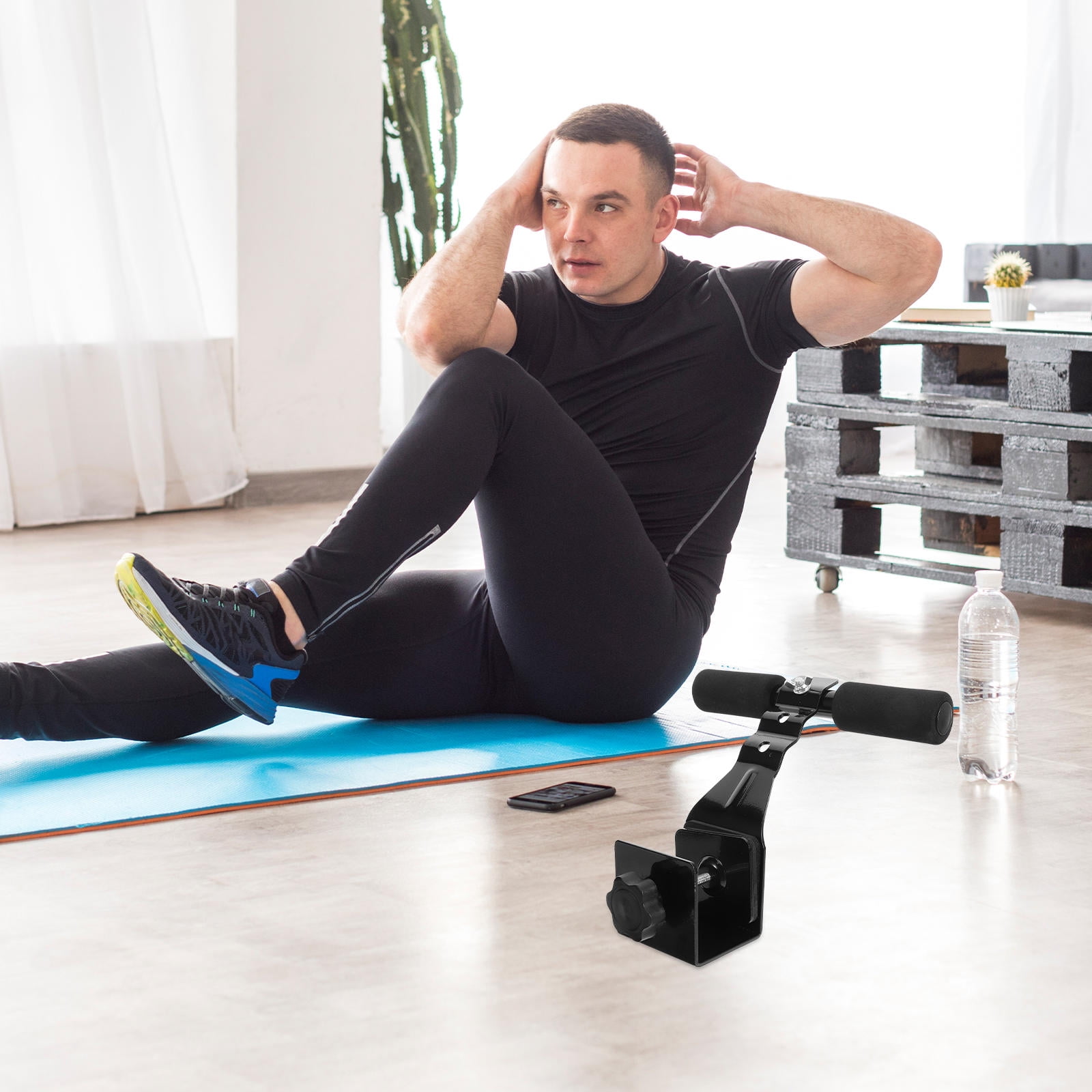 SWETRACE Abdominal Exercise Roller Ab Training Bar White 1Pcs Indoor Exercise - Image 2