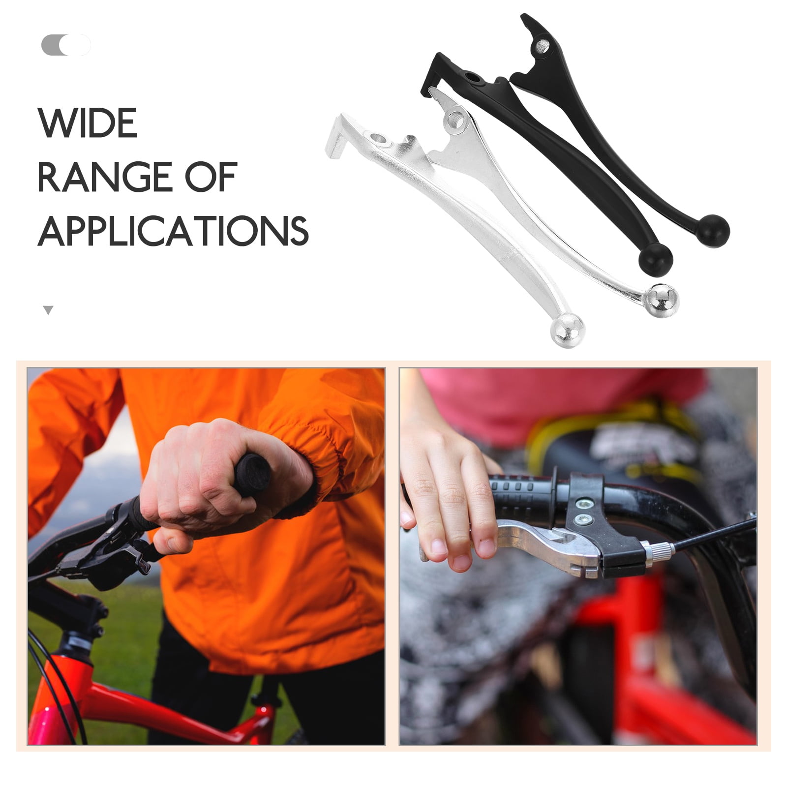 SWETRACE 4Pcs White Brake Handle for Scooters with Braking Control and Octagonal Shape - Image 3