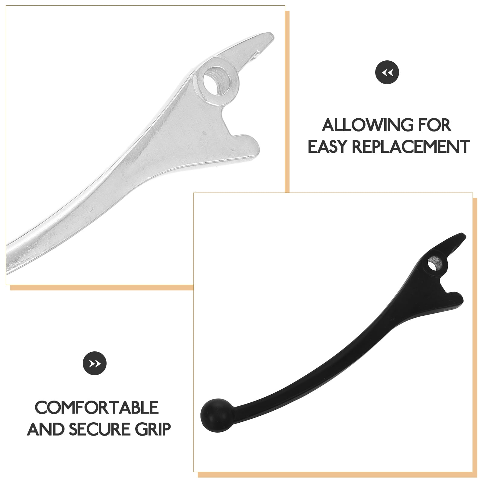 SWETRACE 4Pcs White Brake Handle for Scooters with Braking Control and Octagonal Shape - Image 7