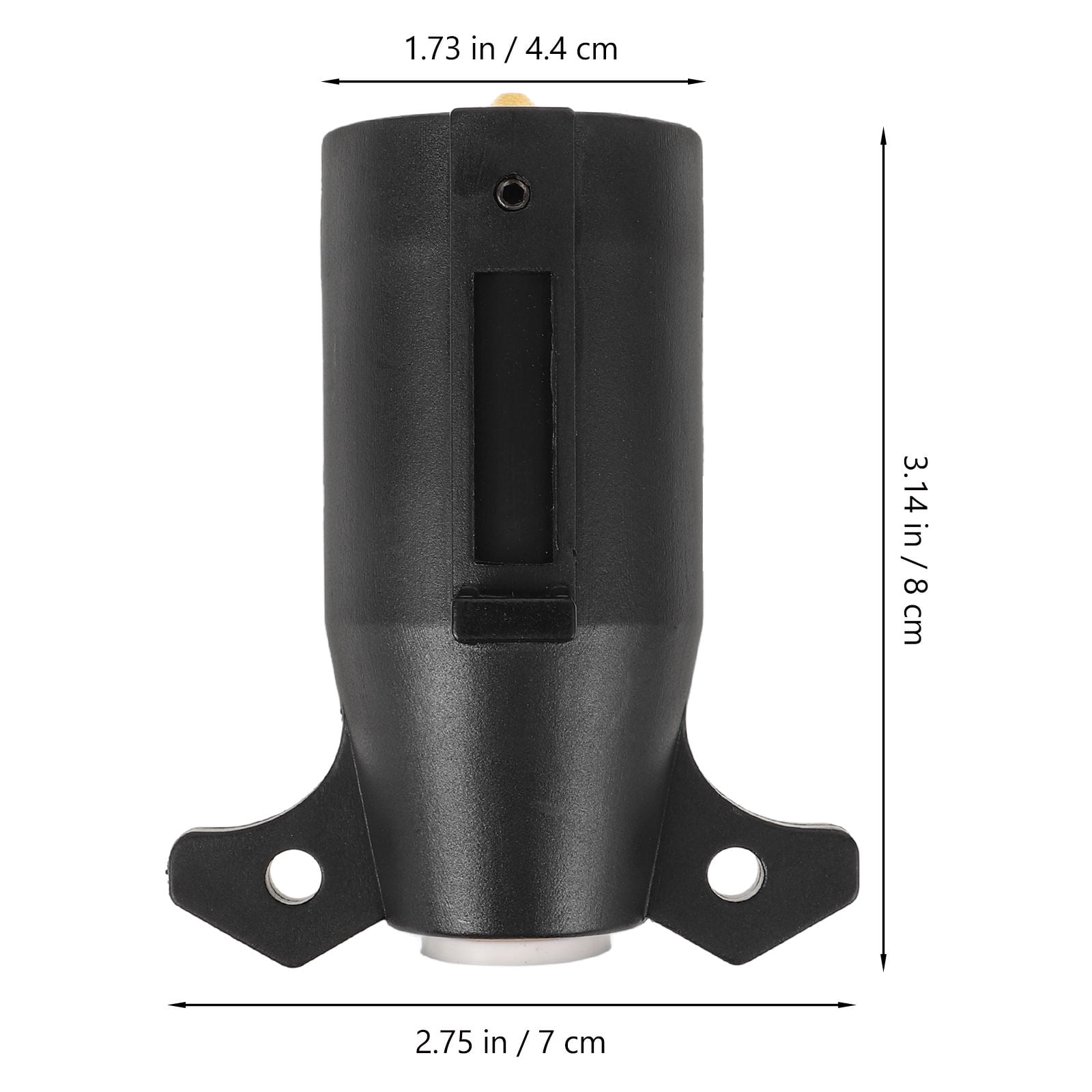 SWETRACE 1Set Trailer Connector Wire Plug 8.00X7.00X4.40CM for Trailer Wiring Harness in Black Color - Image 2