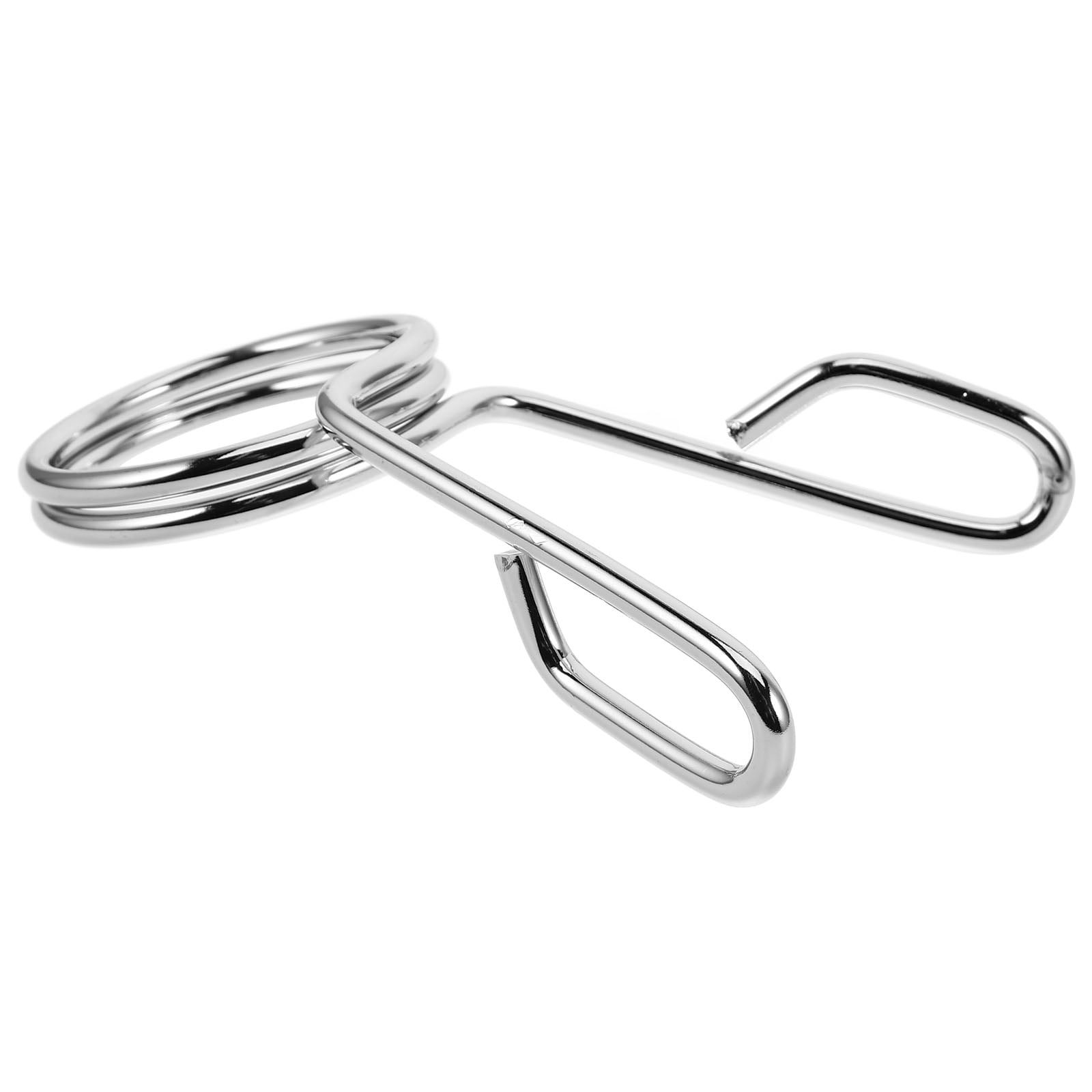 SWETRACE 1Pcs Silver Barbell Clamps for Gym Accessories and Fitness Equipment in Workout Sessions - Image 1