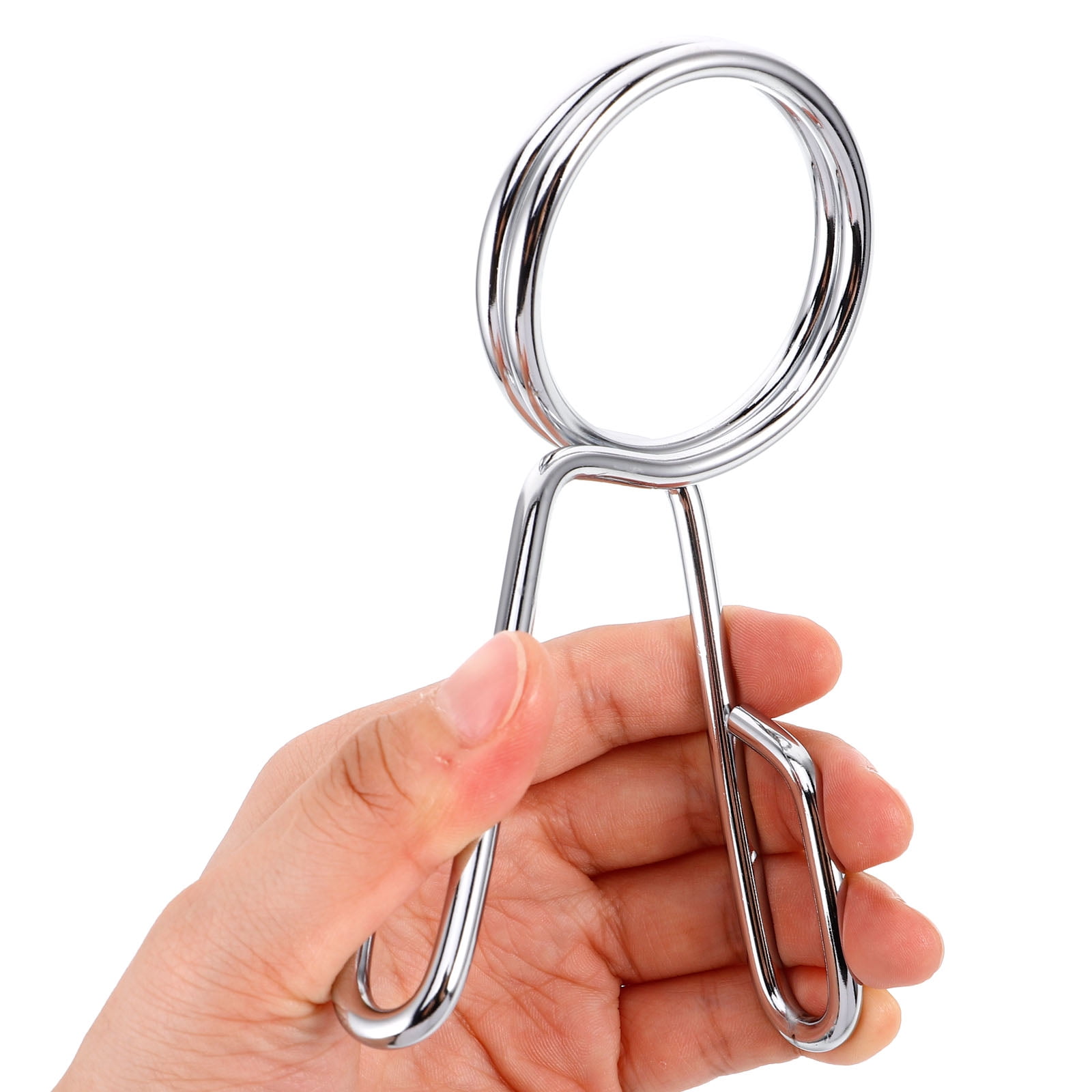 SWETRACE 1Pcs Silver Barbell Clamps for Gym Accessories and Fitness Equipment in Workout Sessions - Image 3