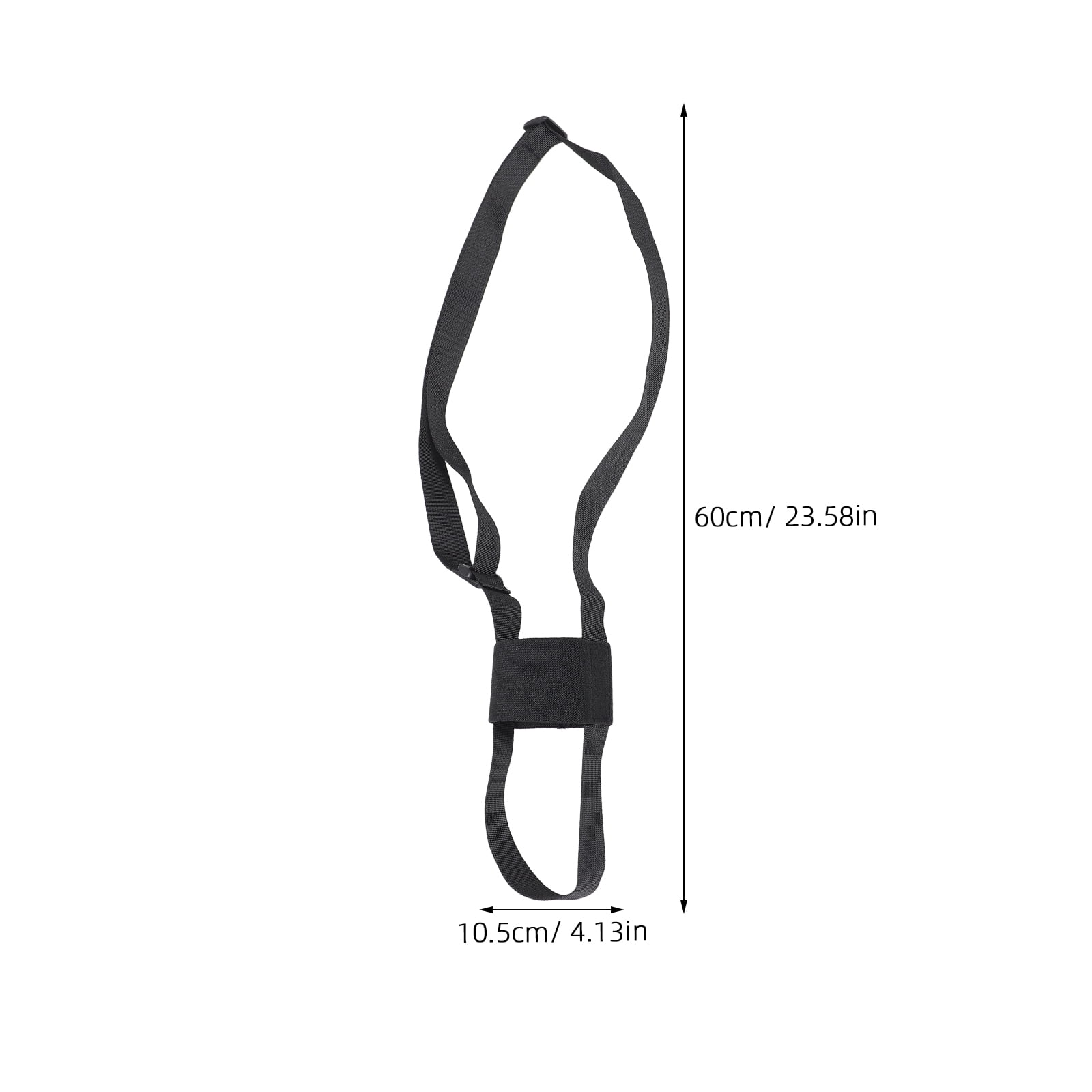 SWETRACE 1Set Adjustable Strap for Water Bottle in Black Polyester Ideal for Outdoor Activities 27.51X4.13X0.39in - Image 2