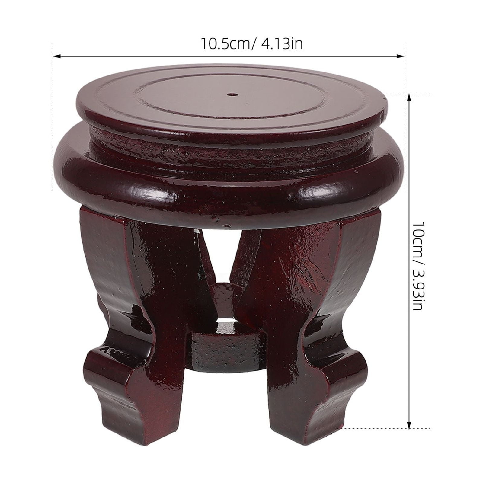 SWETRACE Indoor Flowerpot Stand Vase Display Stool Wood Brown Gardeners Living Room 1Pack - Image 2
