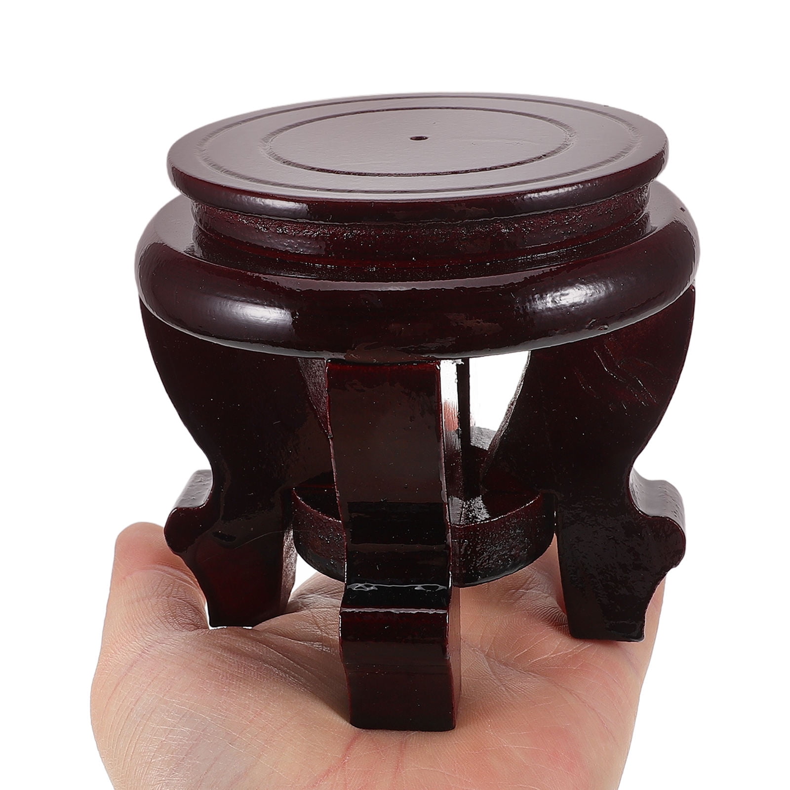 SWETRACE Indoor Flowerpot Stand Vase Display Stool Wood Brown Gardeners Living Room 1Pack - Image 6