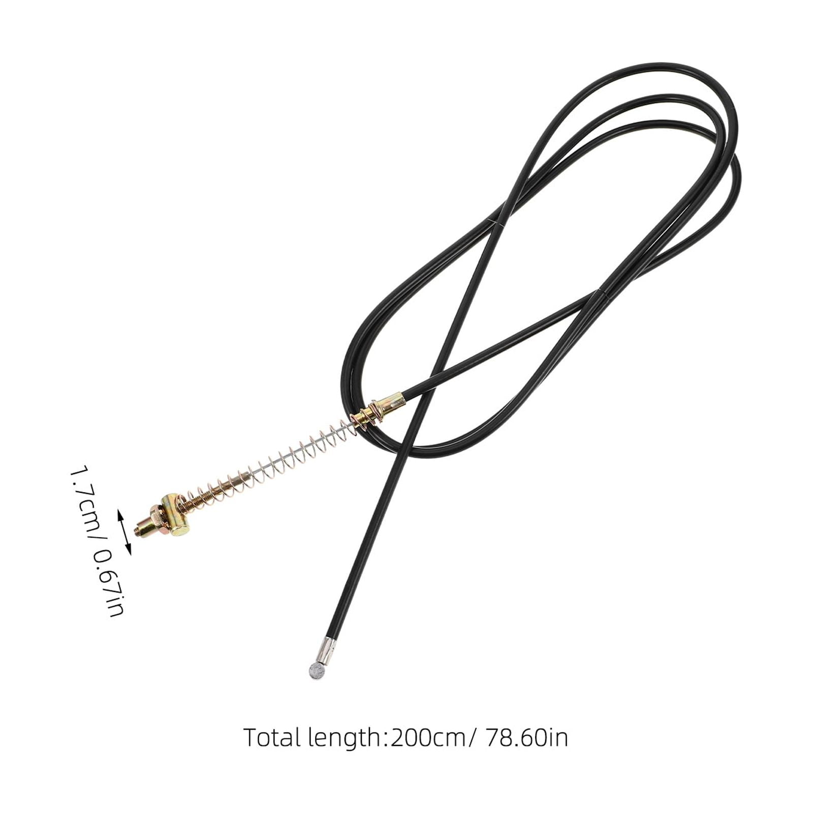 SWETRACE 1Pcs Black Steel Wire Bike Brake Cable for Mountain Bikes BMX Scooter Electric Tricycles 78.7x0.67x0.47in - Image 2