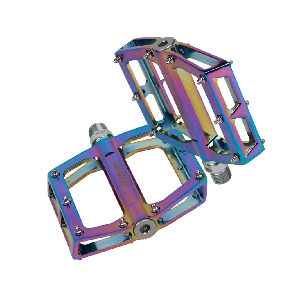 SWETRACE Colorful Aluminum Alloy Foot Pedals for Cyclists 1 Pair 4.5*3.6*0.8in - Image 1
