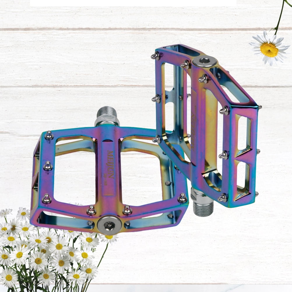 SWETRACE Colorful Aluminum Alloy Foot Pedals for Cyclists 1 Pair 4.5*3.6*0.8in - Image 4