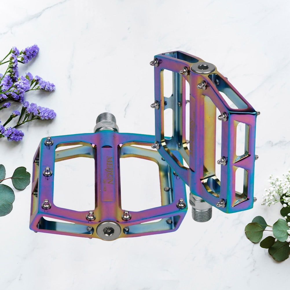 SWETRACE Colorful Aluminum Alloy Foot Pedals for Cyclists 1 Pair 4.5*3.6*0.8in - Image 7