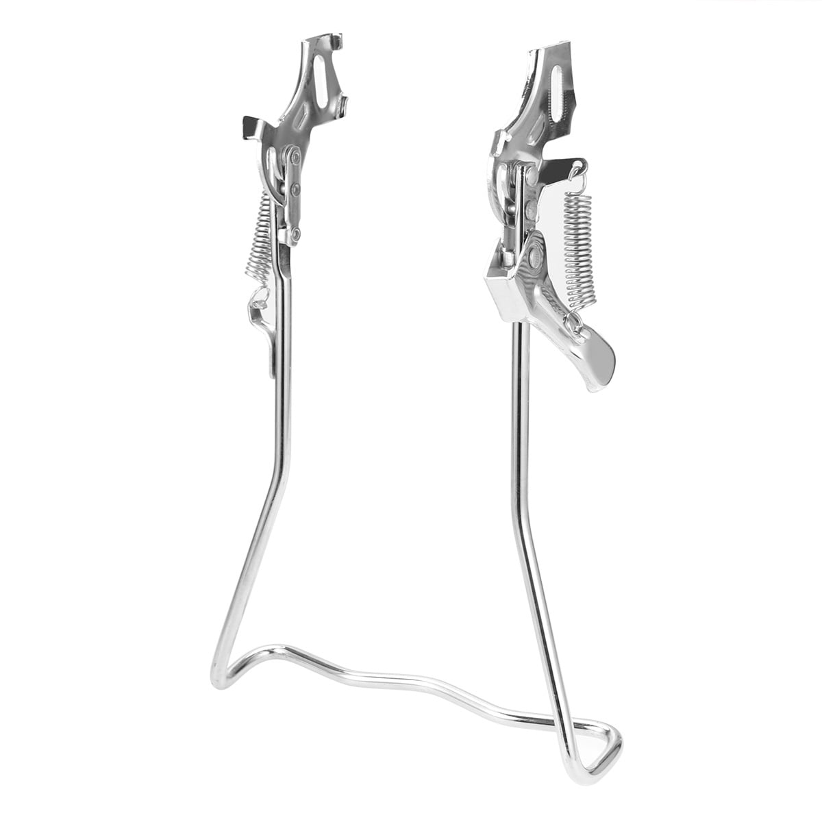 SWETRACE 1Set Iron Bike Bracke for Bikes with Rear Kickstand 38 x 25 x 0.4in Silver - Image 1