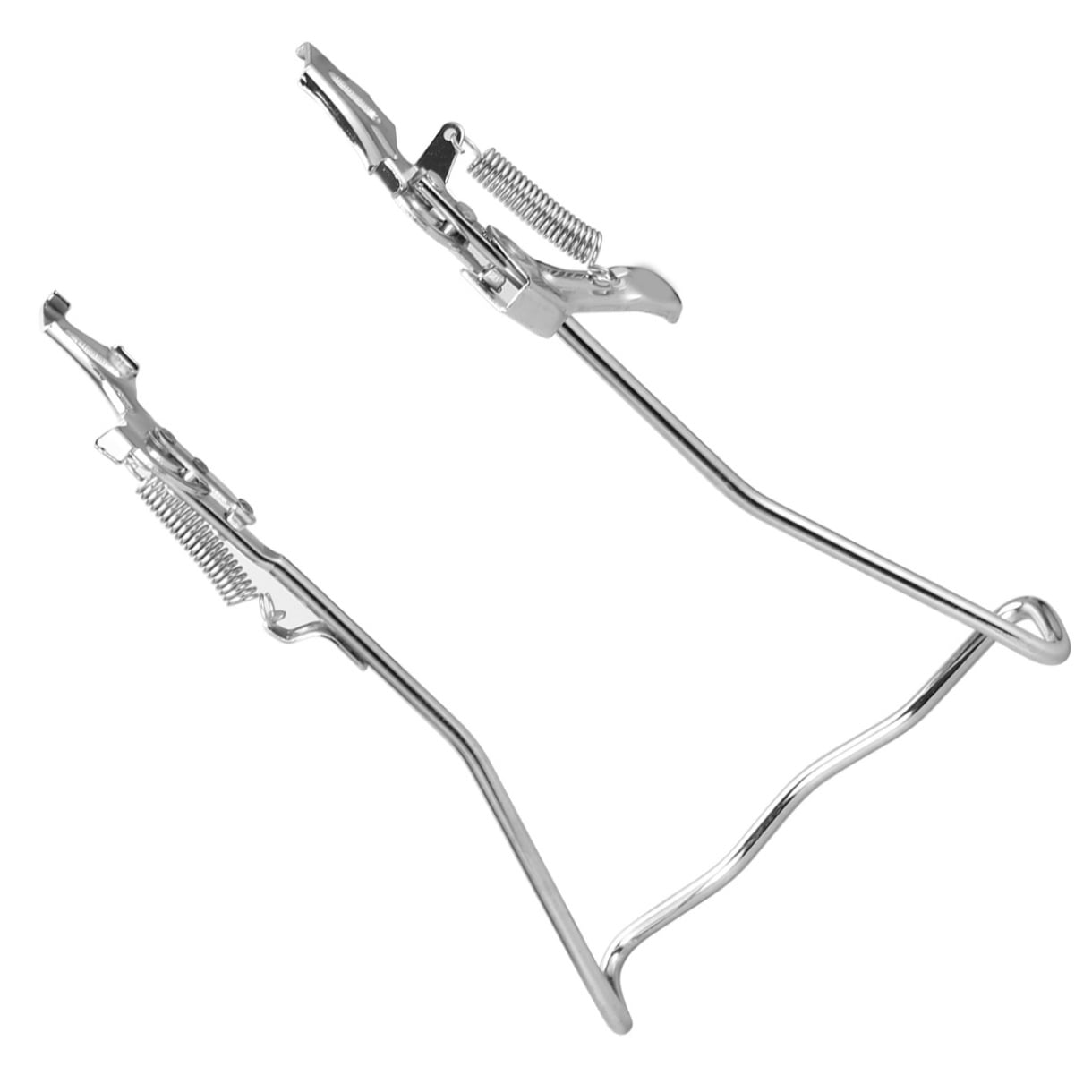 SWETRACE 1Set Iron Bike Bracke for Bikes with Rear Kickstand 38 x 25 x 0.4in Silver - Image 5