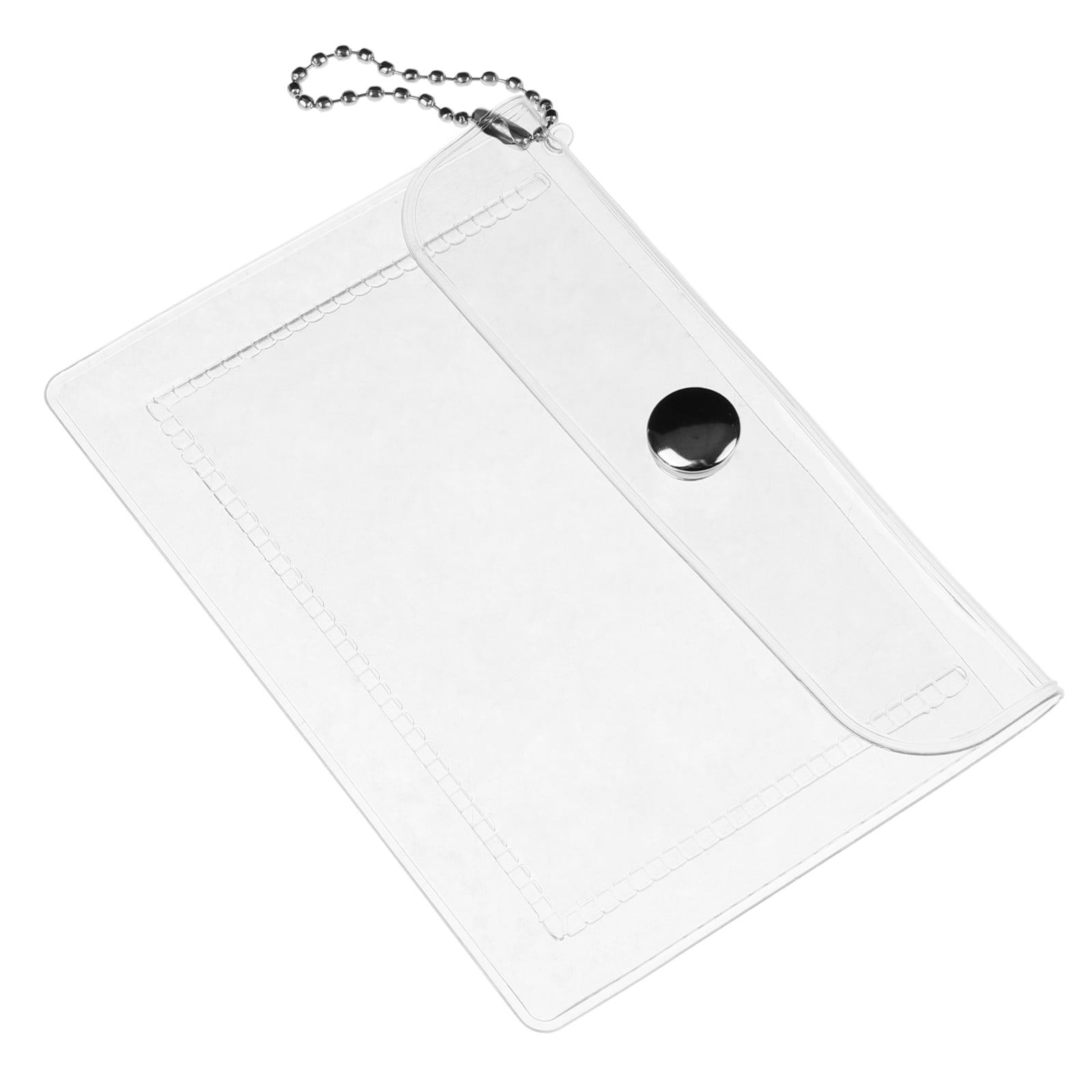 SWETRACE 1Set Compact Coin Purse Square Transparent PVC for Keychain and Outdoor Use by Students and Teens - Image 1
