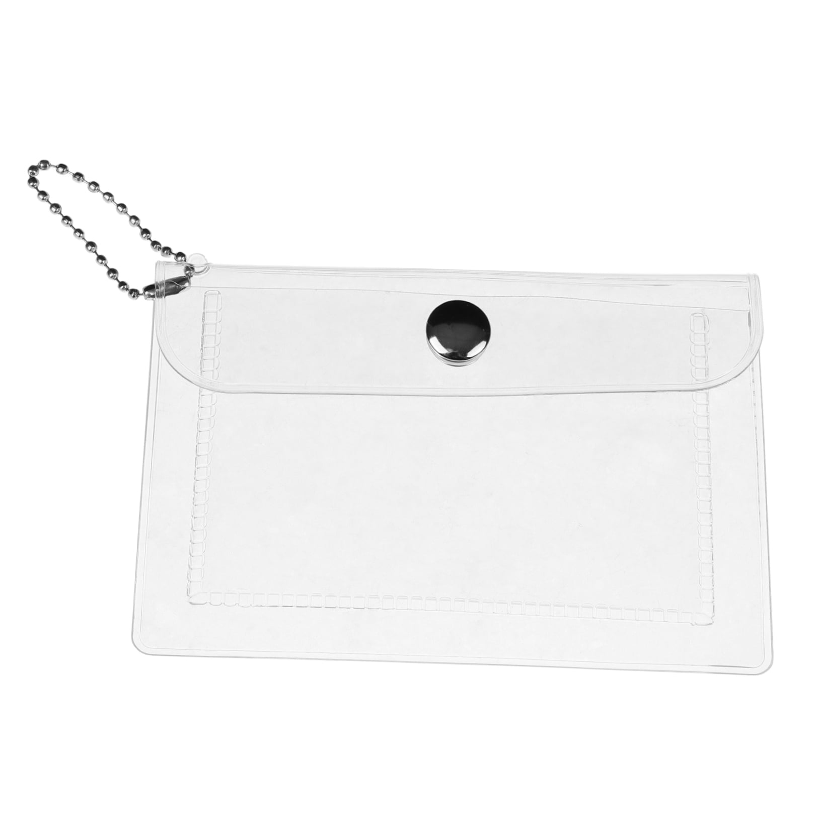 SWETRACE 1Set Compact Coin Purse Square Transparent PVC for Keychain and Outdoor Use by Students and Teens - Image 5