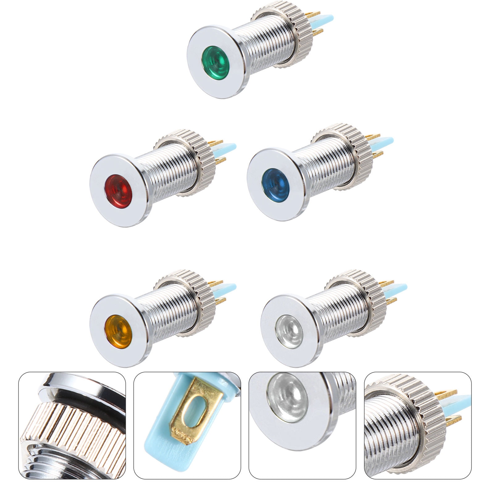SWETRACE 5 Pcs Led Signal Indicator Lights Dash Bulbs For Cars Boats Durable Safe For And Model Vehicles - Image 6