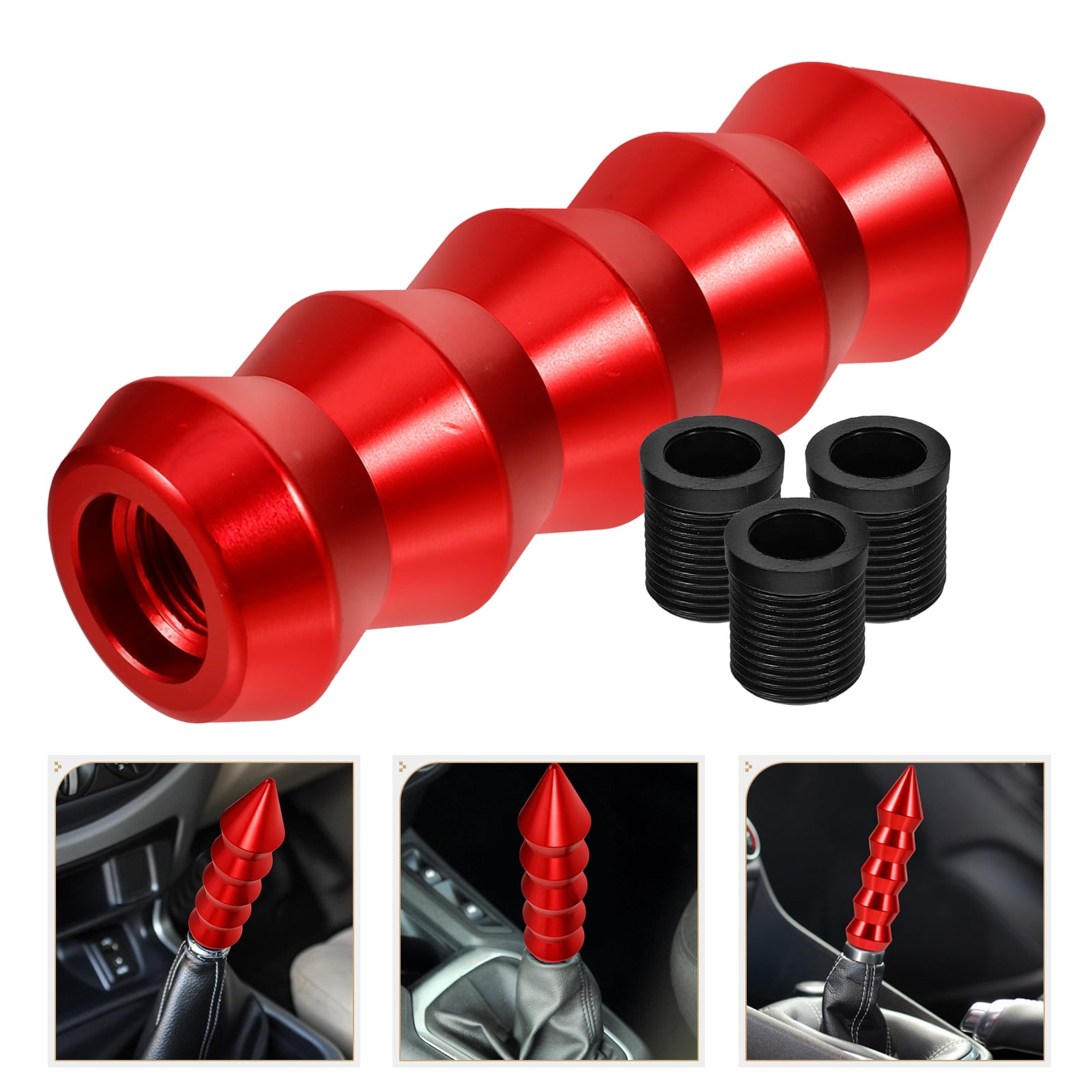 SWETRACE 1 Set Red Gear Stick Shift Knob for Car Gear Shift Handle Replacement - Image 1