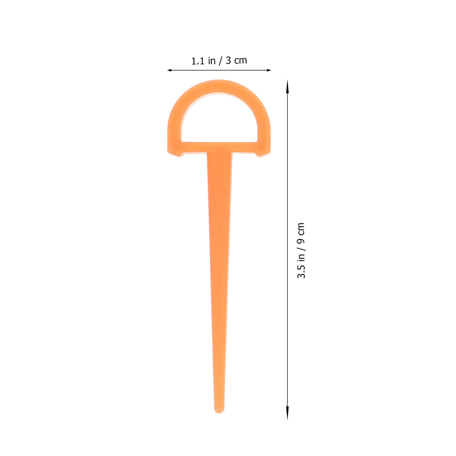SWETRACE 4Pcs Ground Stakes in Orange Plastic for Tents and Outdoor Gear 3.5in - Image 2