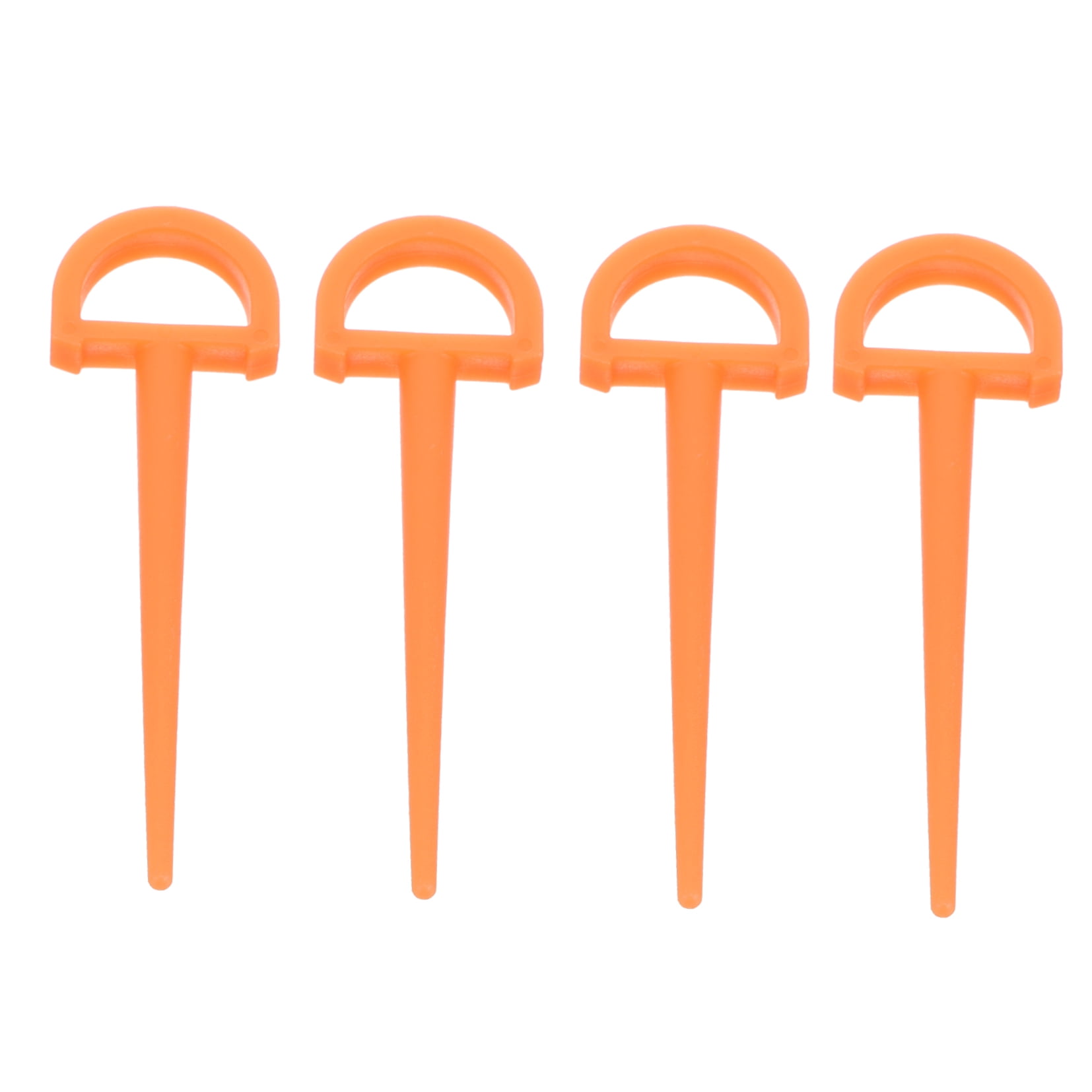 SWETRACE 4Pcs Ground Stakes in Orange Plastic for Tents and Outdoor Gear 3.5in - Image 4